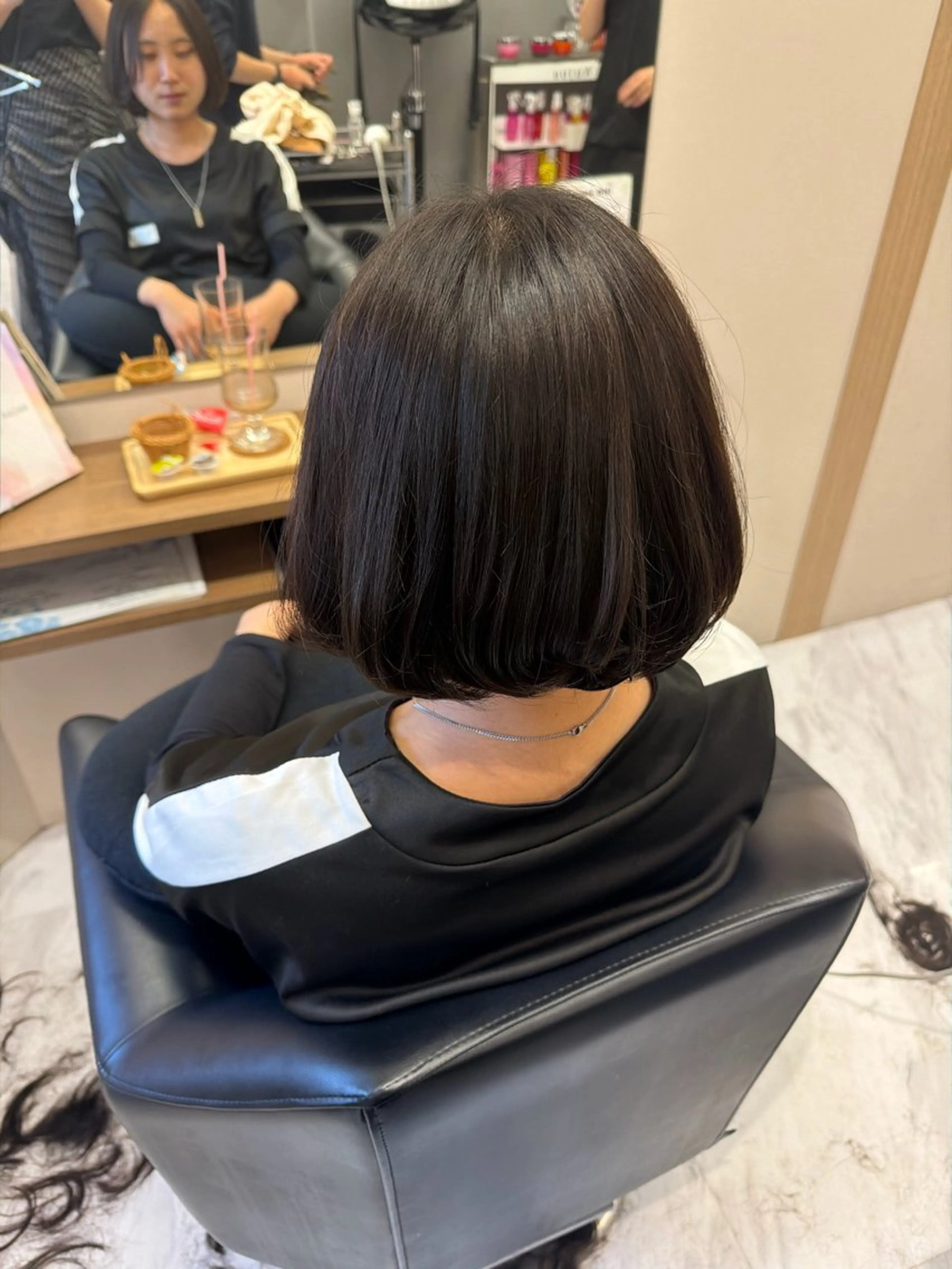 ショート カット 骨格／顔型／診断／ 伏見／飯味 華菜のヘアスタイル