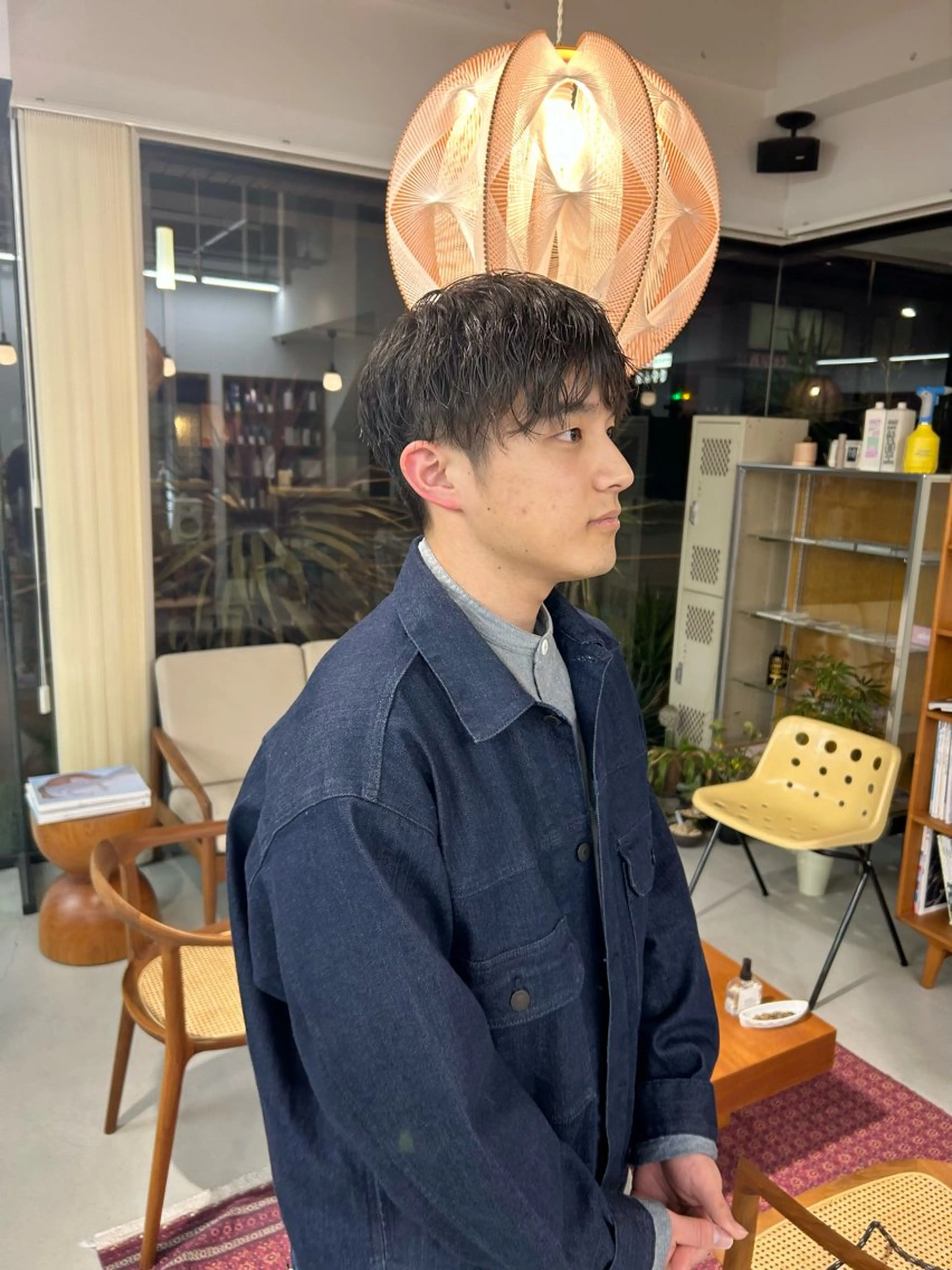メンズ マッシュ メンズパーマ 藤原 あかりのヘアスタイル