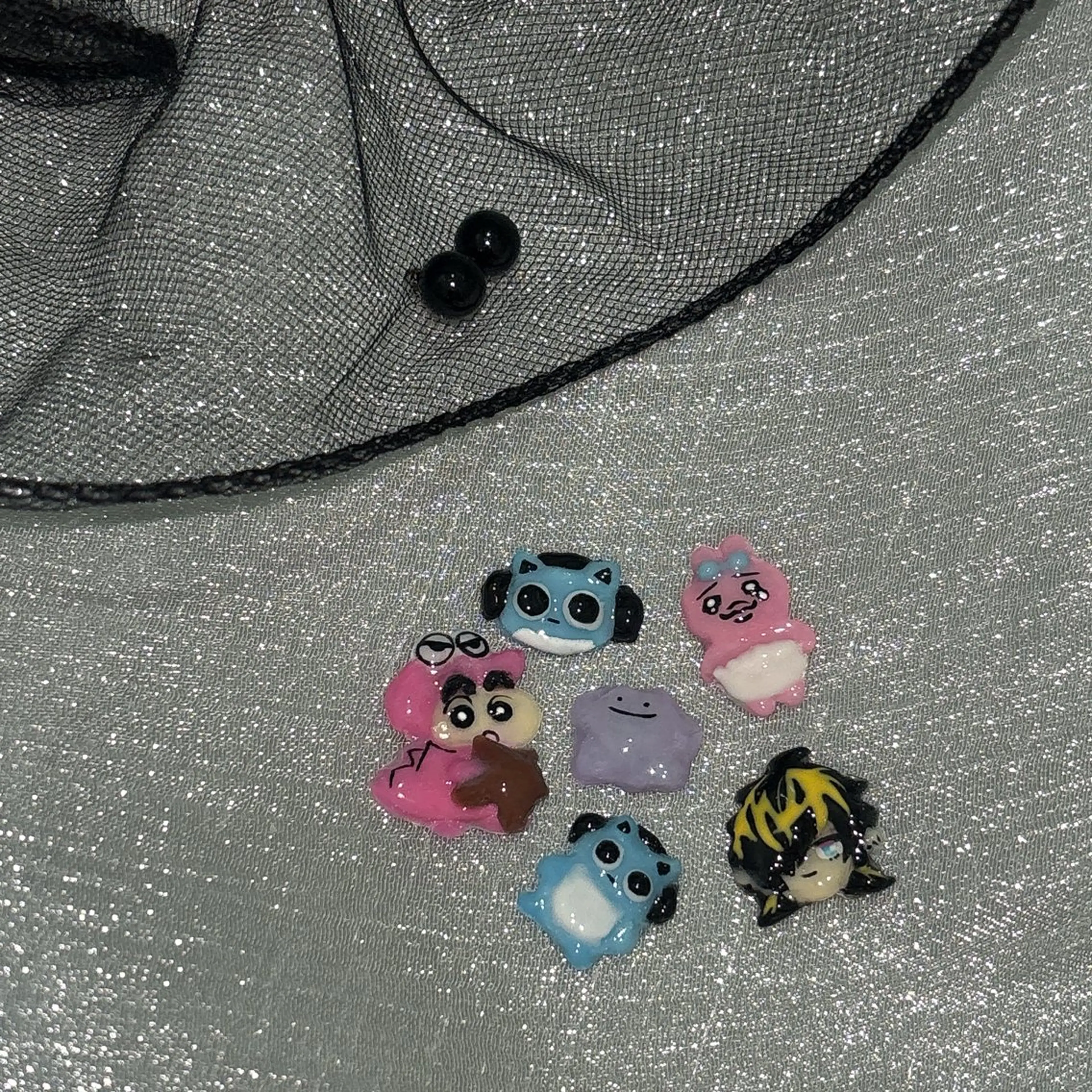 【オフなし】10本アート・パーツのせ放題+3Dパーツ2個の写真