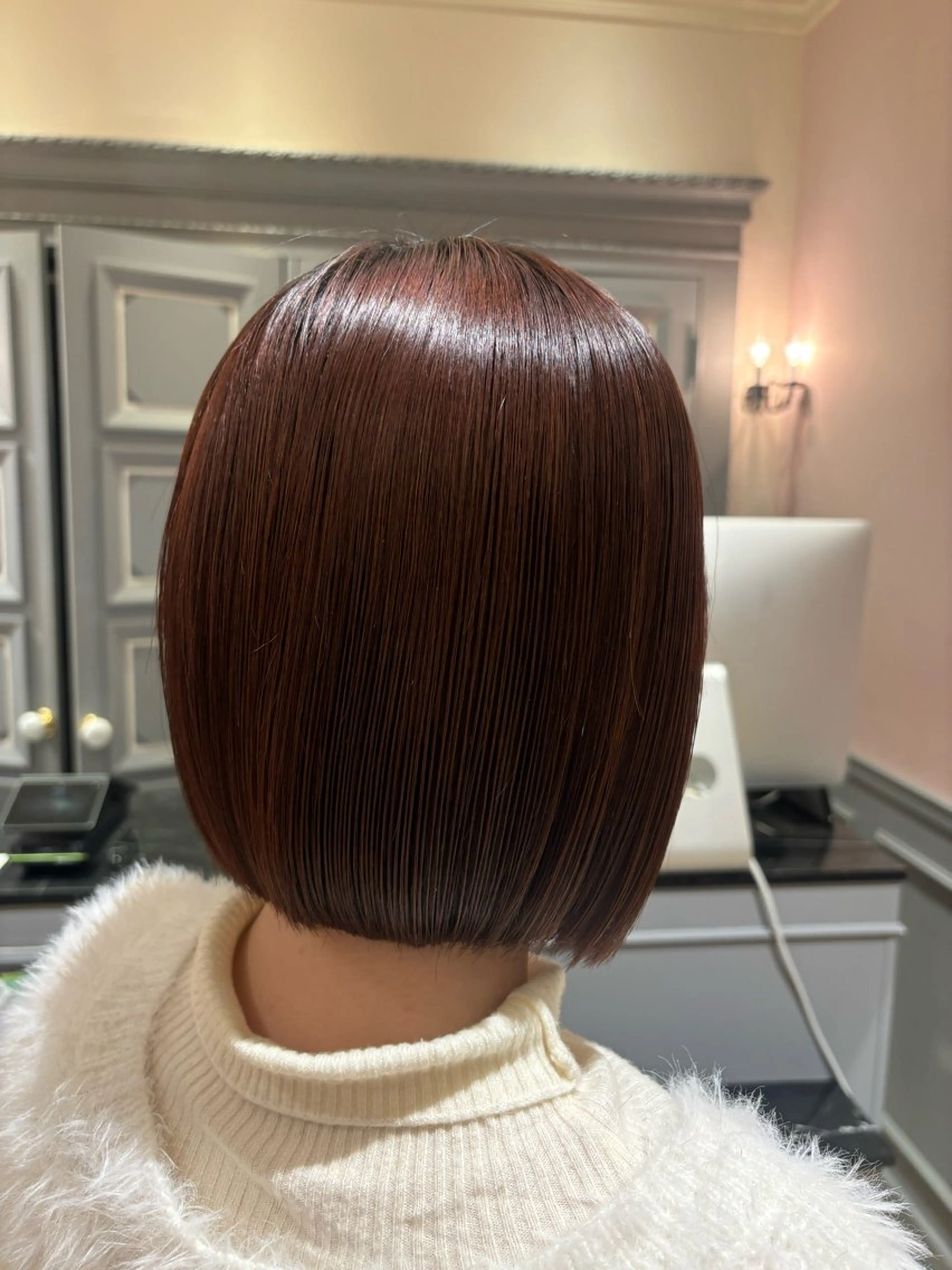 ミディアム ボブ 上野 七奈穂のヘアスタイル