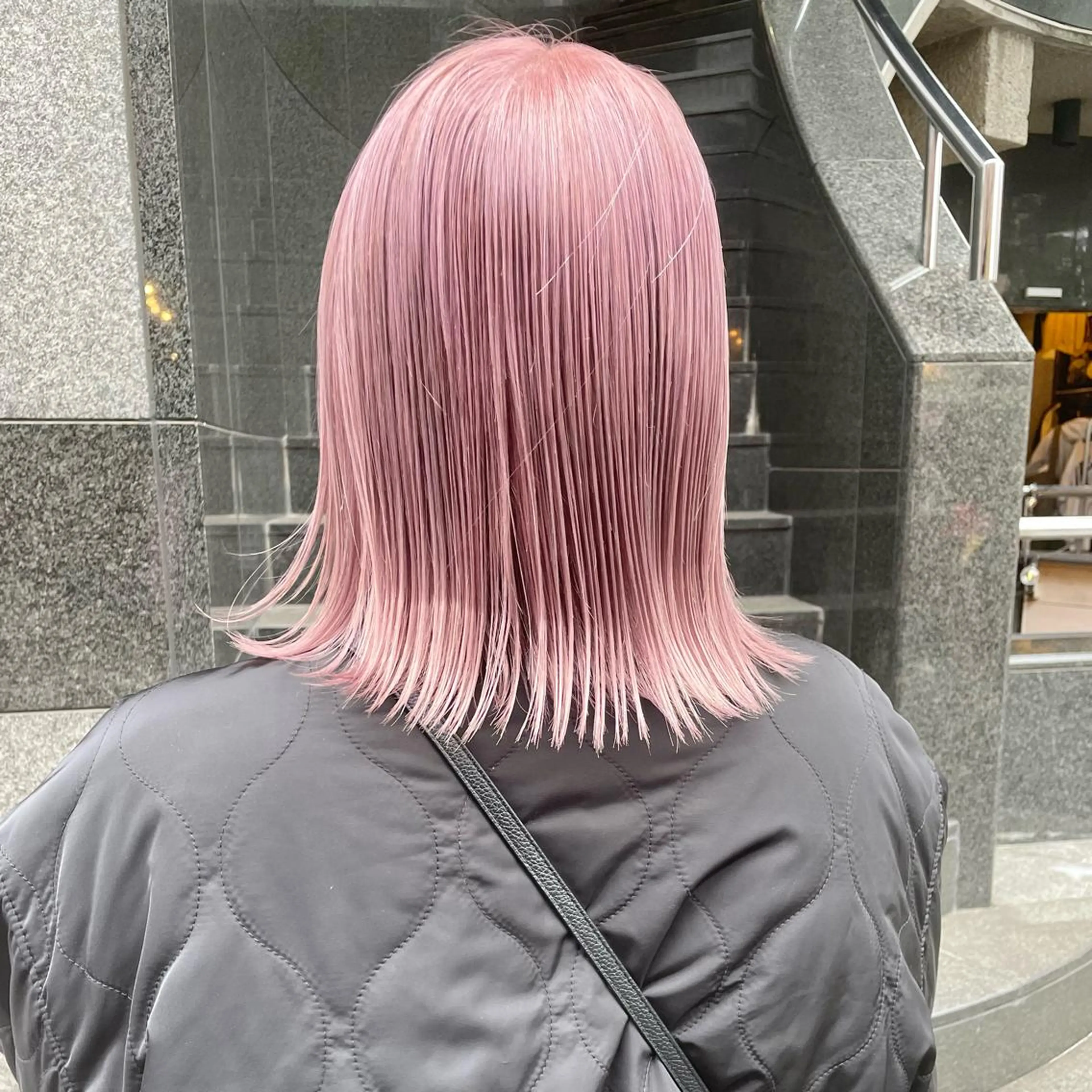 ミディアム カラー ブリーチ ピンクカラー カット ヘアカラー 🍊暖色×顔周り 🍊cocoroのヘアスタイル