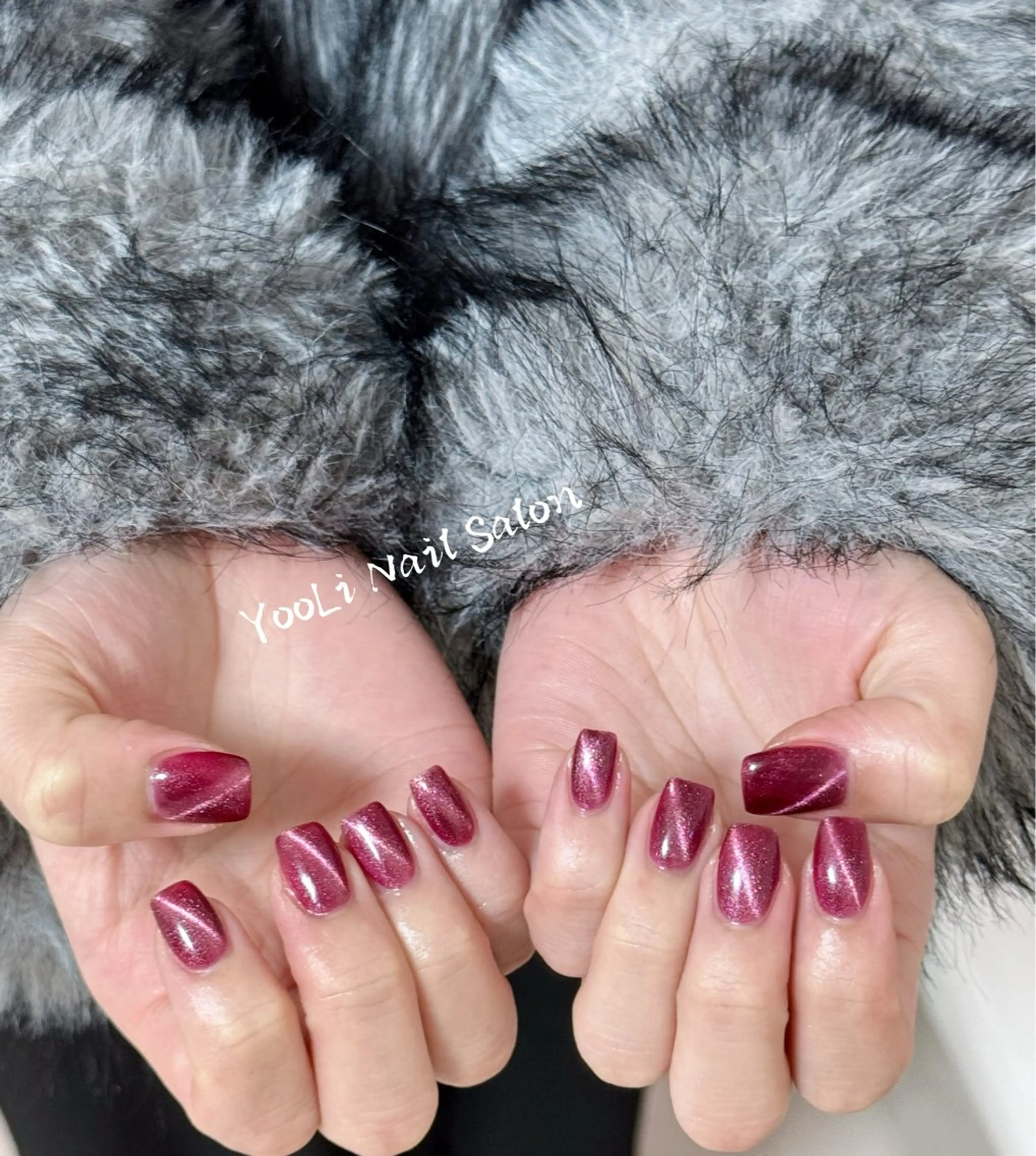 ネイル アートネイル オーロラネイル チークネイル フレンチネイル ガラスフレンチ 🎀🎀YooLi Nail Salonのネイルデザイン