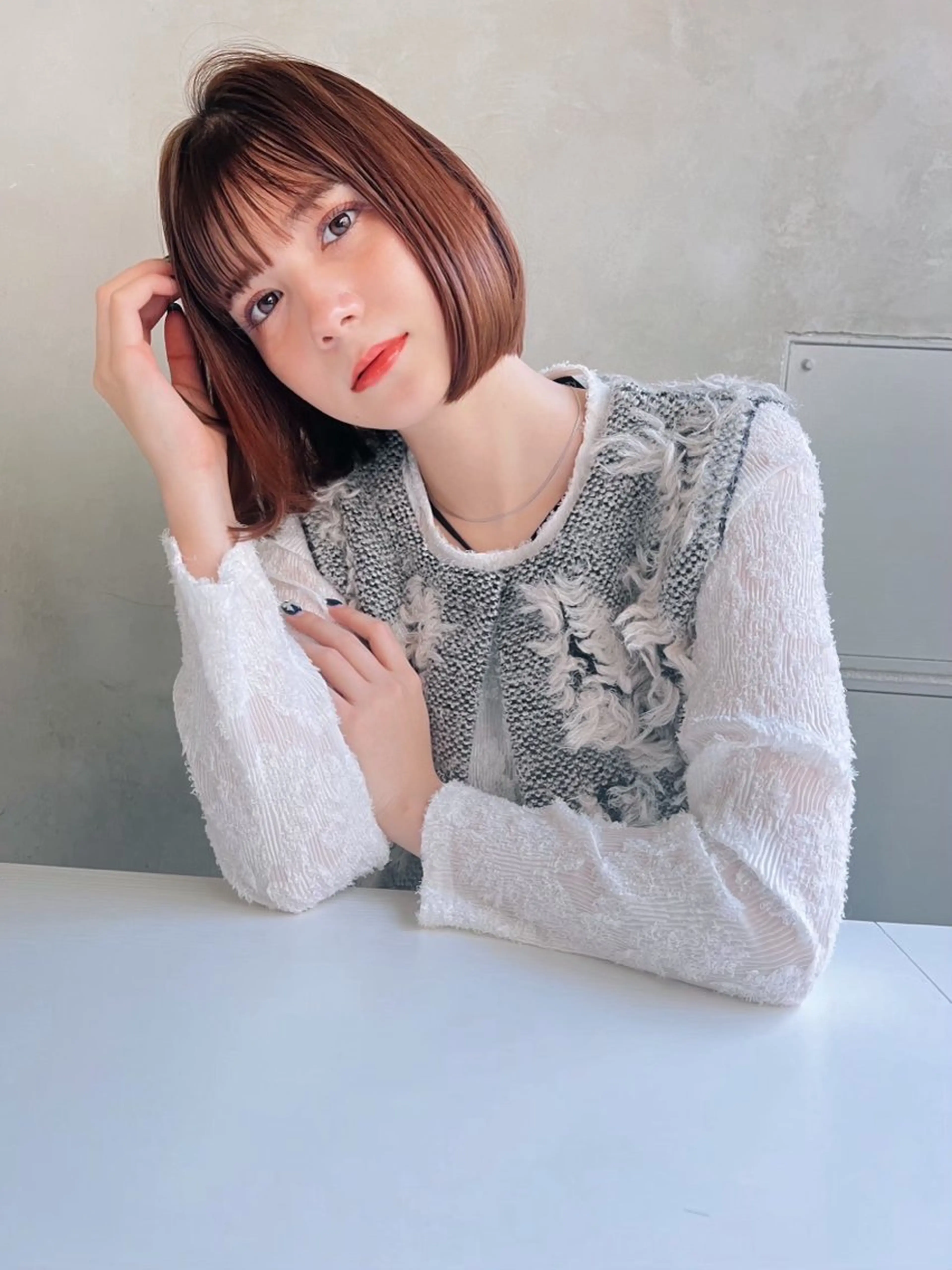 ショート カラー ヘアアレンジ カット パーマ トリートメント ハイトーン/美髪矯正 🍃大江拓実のヘアスタイル