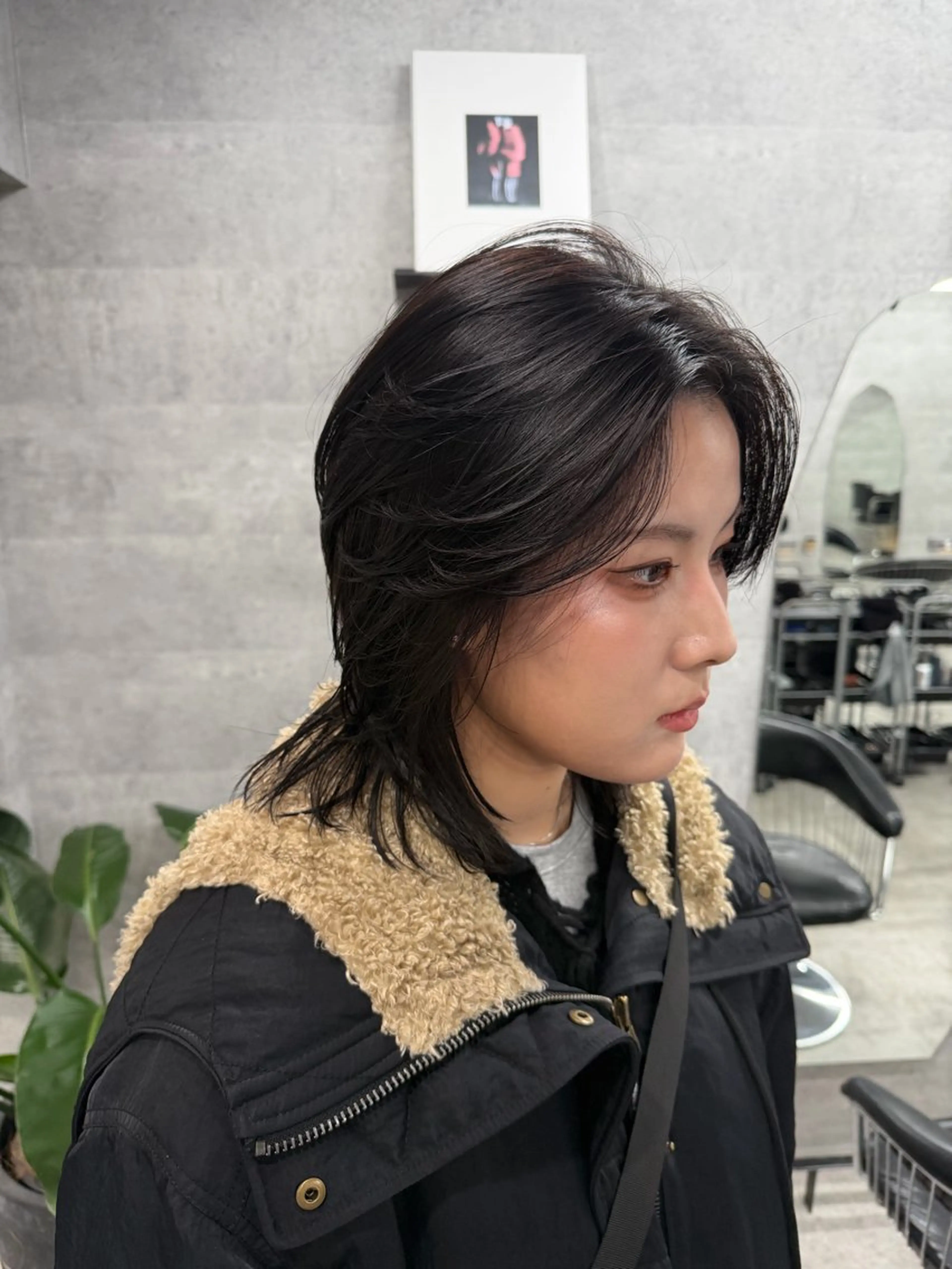 ミディアム カラー カット ヘアカラー トリートメント You/透明感カラー レイヤーカット/ボブのヘアスタイル