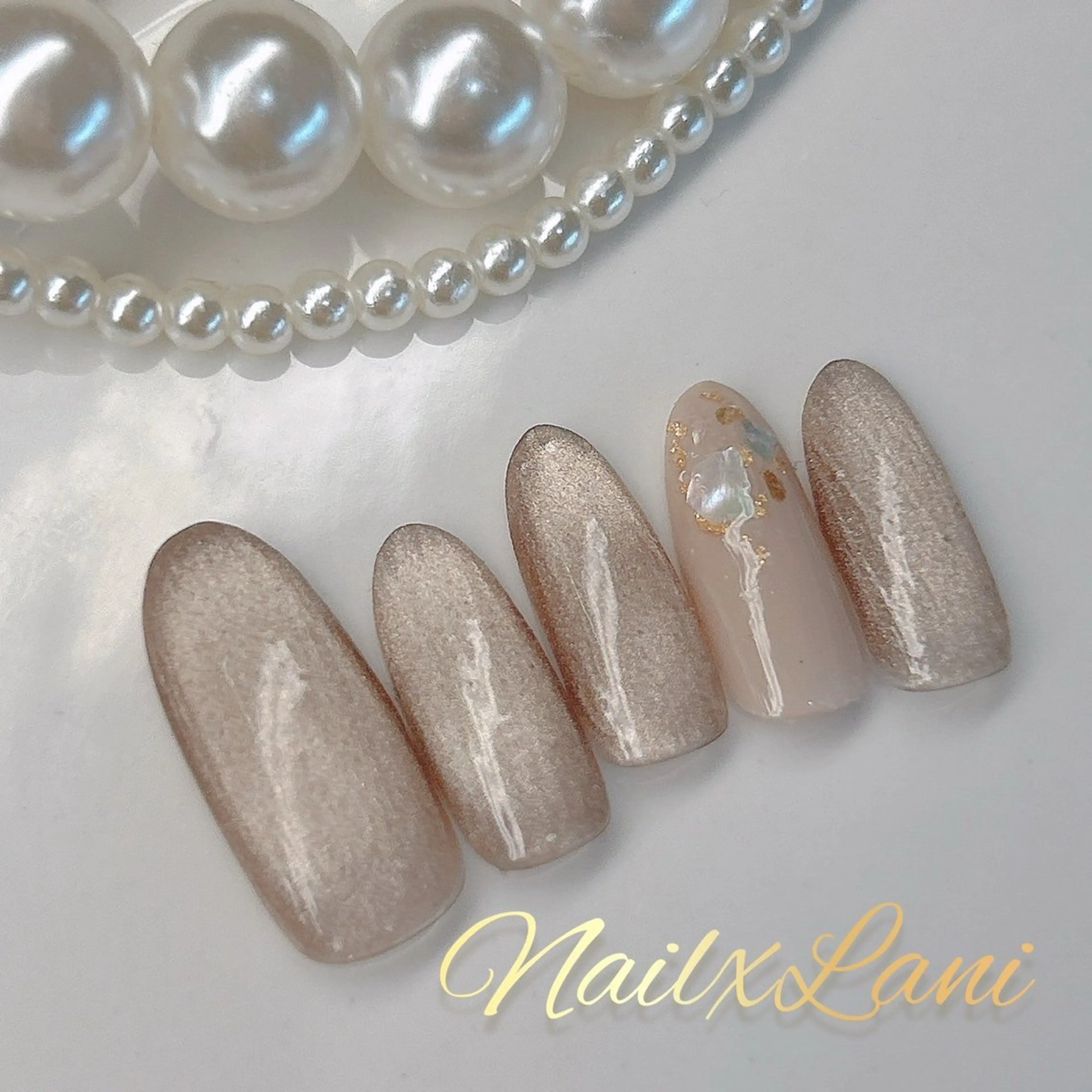 ネイル フットネイル ジェルネイル マグネットネイル パラジェル 松宮 理歩のネイルデザイン