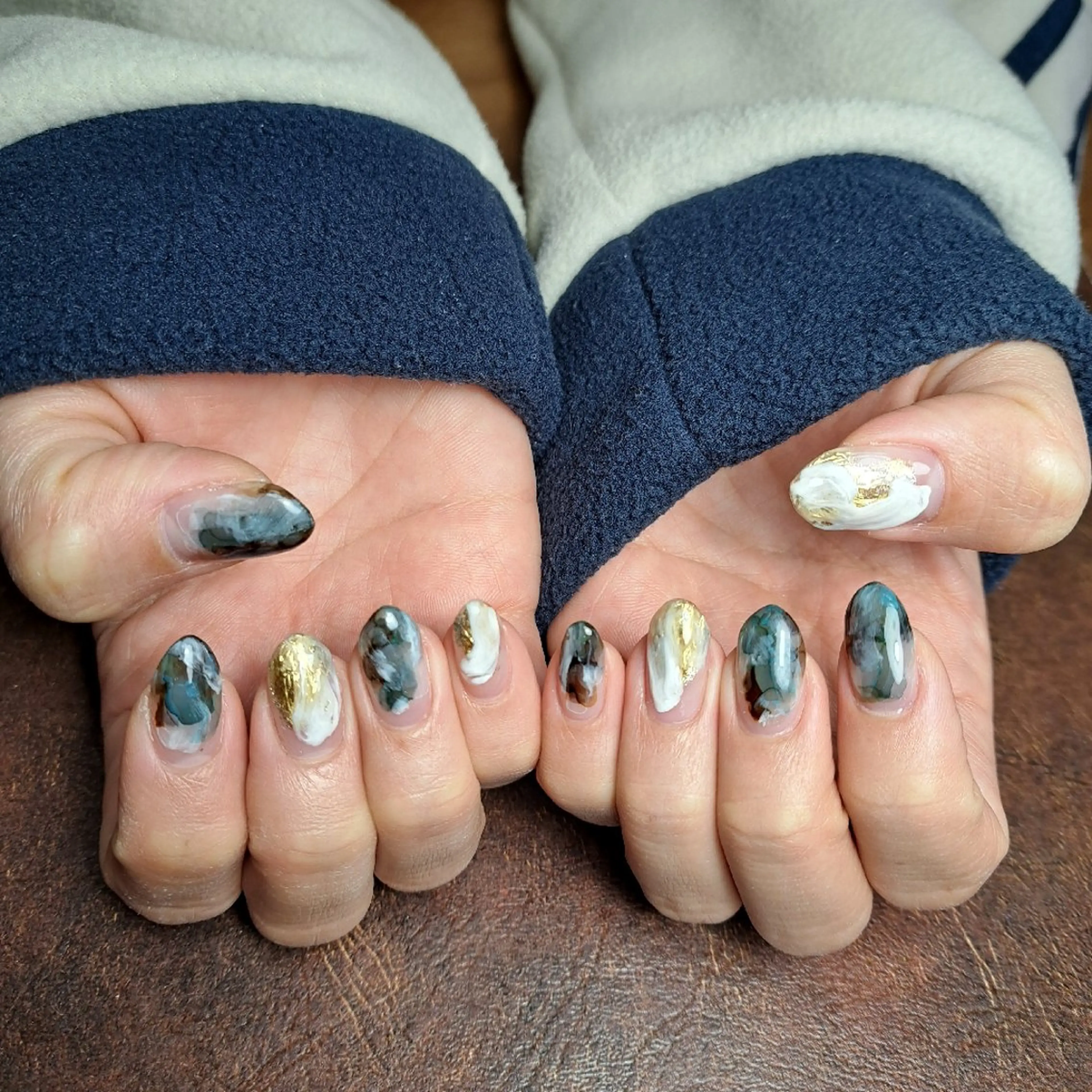 ネイル 持ち込み ニュアンスネイル HAYASHI  Nのネイルデザイン