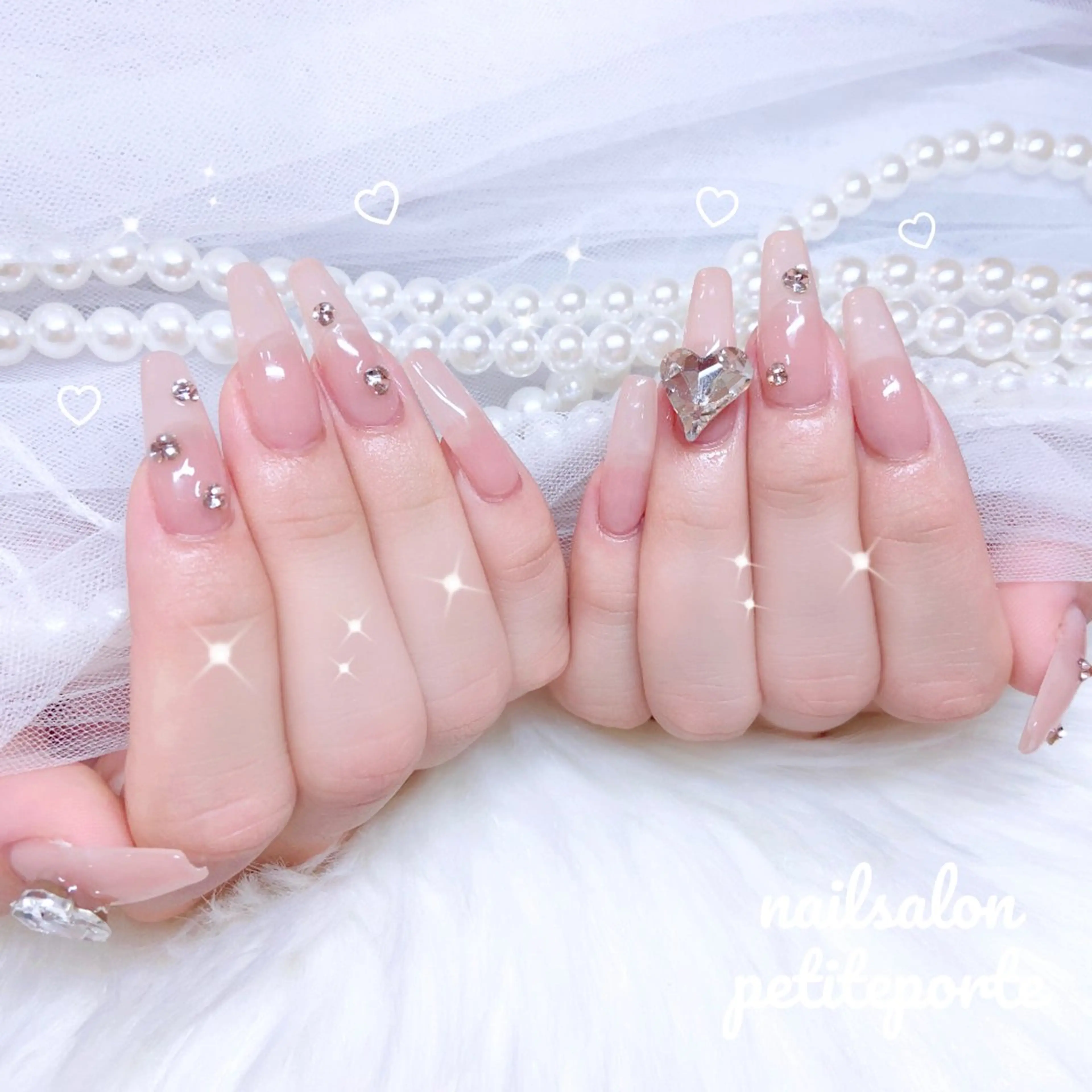 抜群の強度❗️オフ無料🌟長さだし10本＋ダメージケアワンカラーorラメグラ💅🏻💖の写真