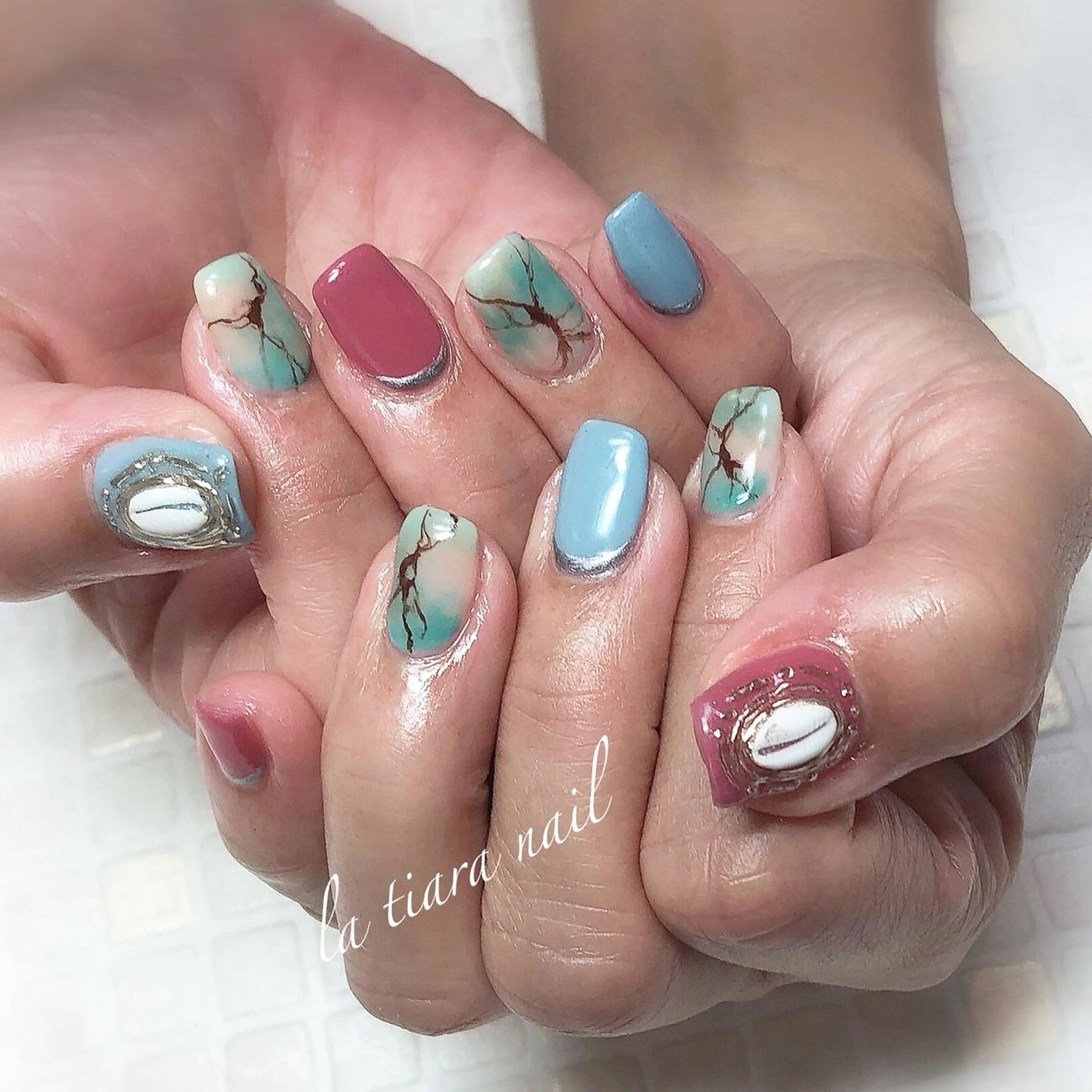 ネイル Blue bird  nailのネイルデザイン