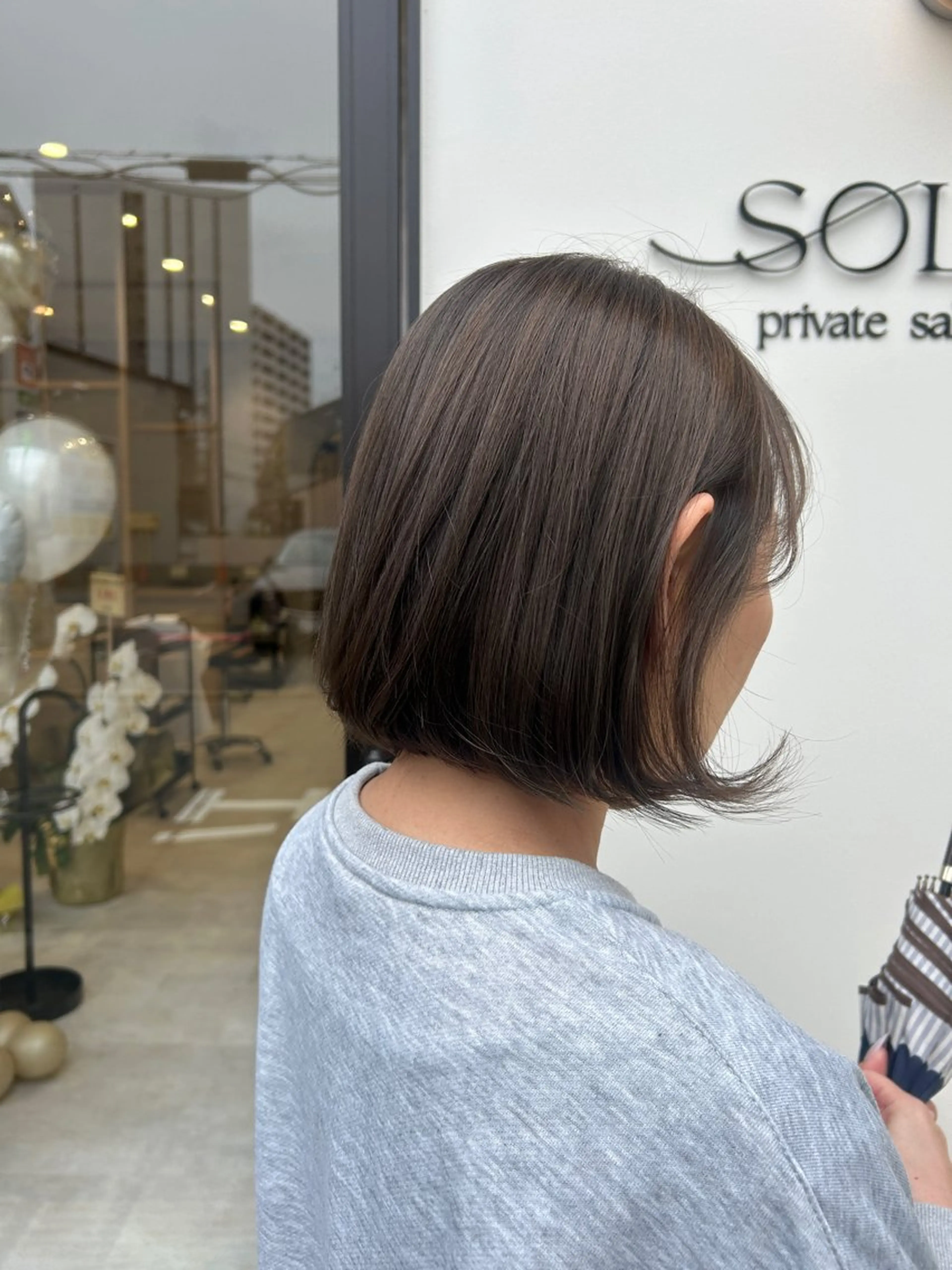 ミディアム カラー 透明感カラー ハイライトカラー インナーカラー ハイライト カット ヘアカラー ヘアセット 久木原 ゆりのヘアスタイル