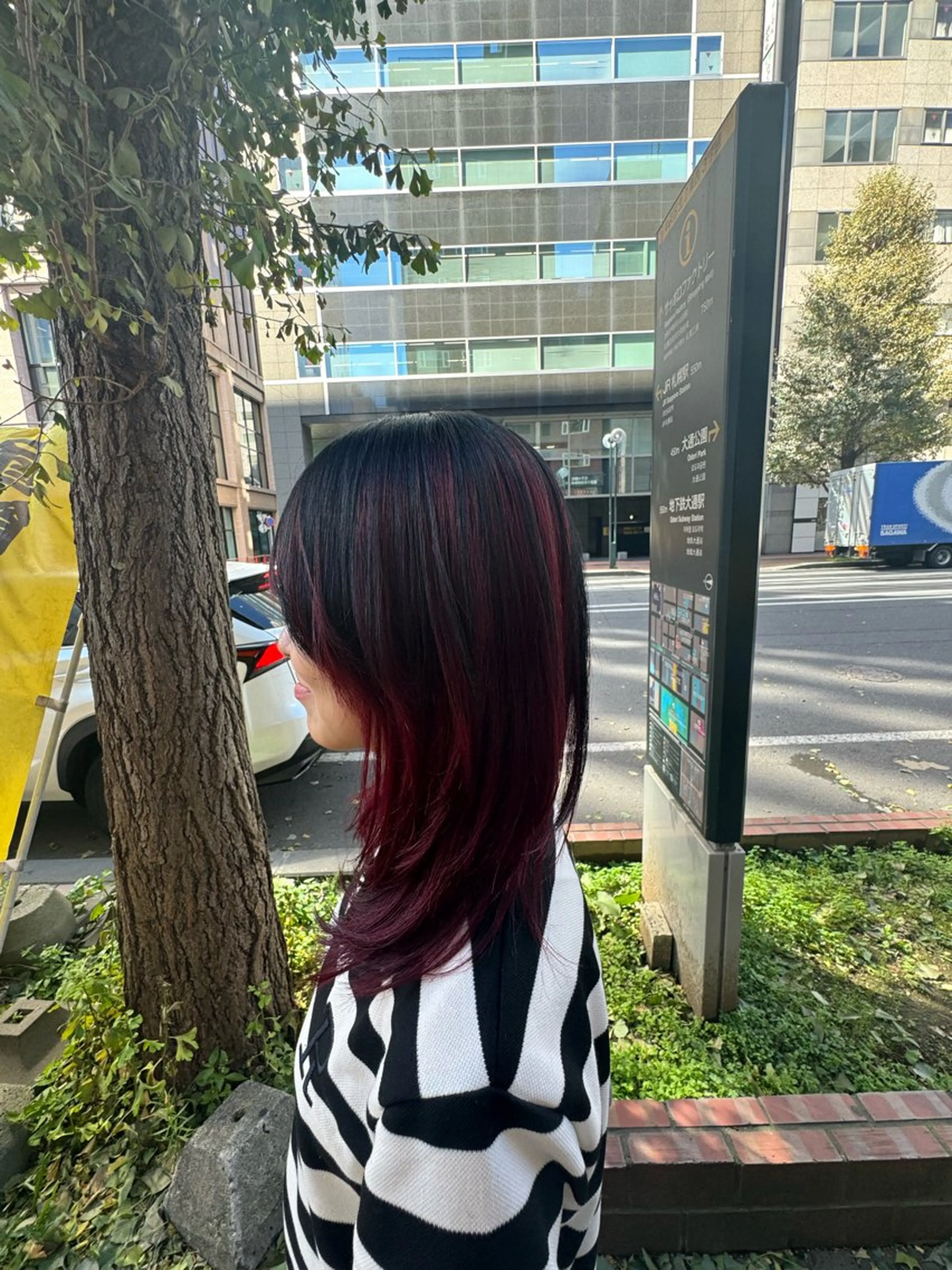 ロング 青海 サヤのヘアスタイル