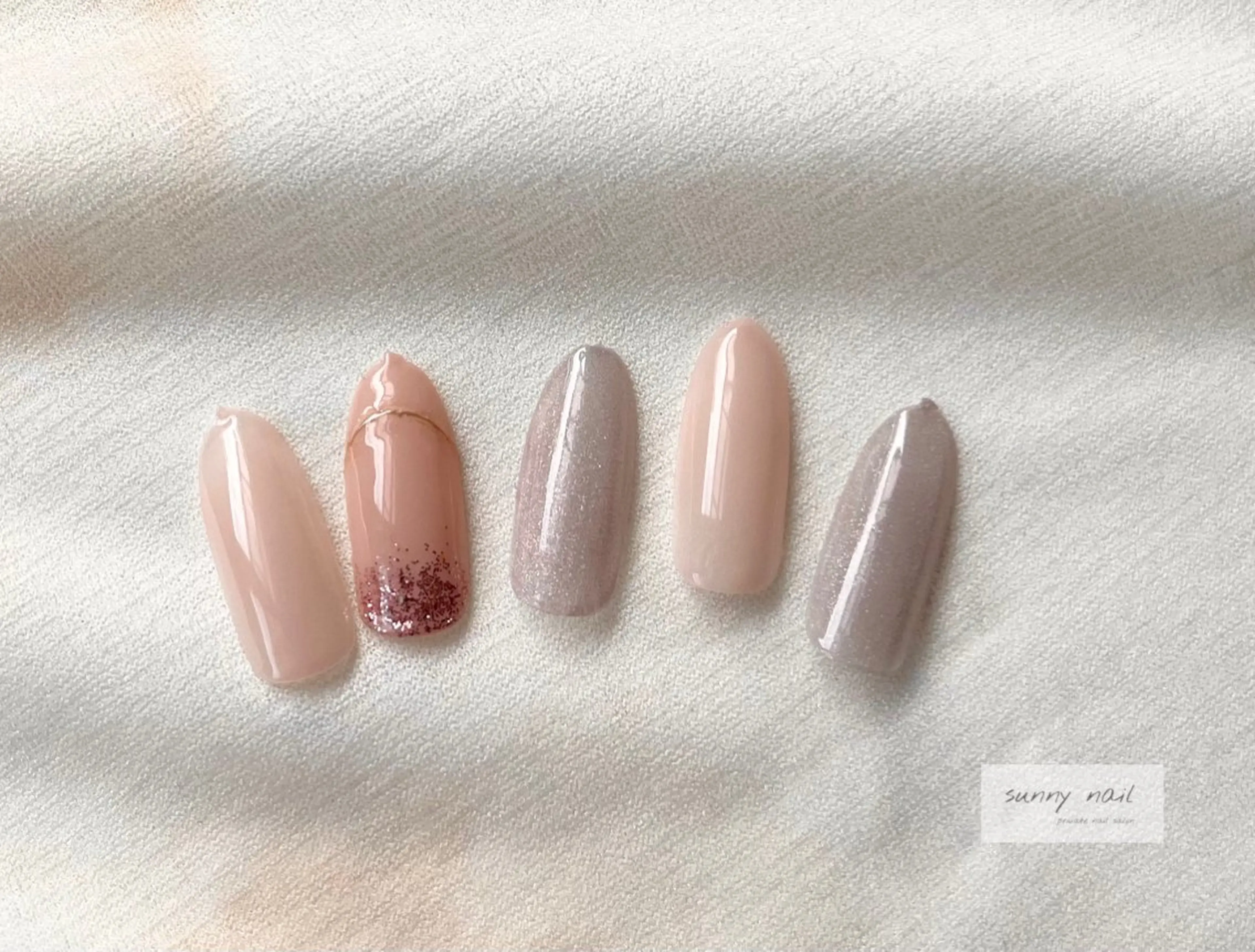 ネイル マグネットネイル ミラーネイル sunny nailのネイルデザイン