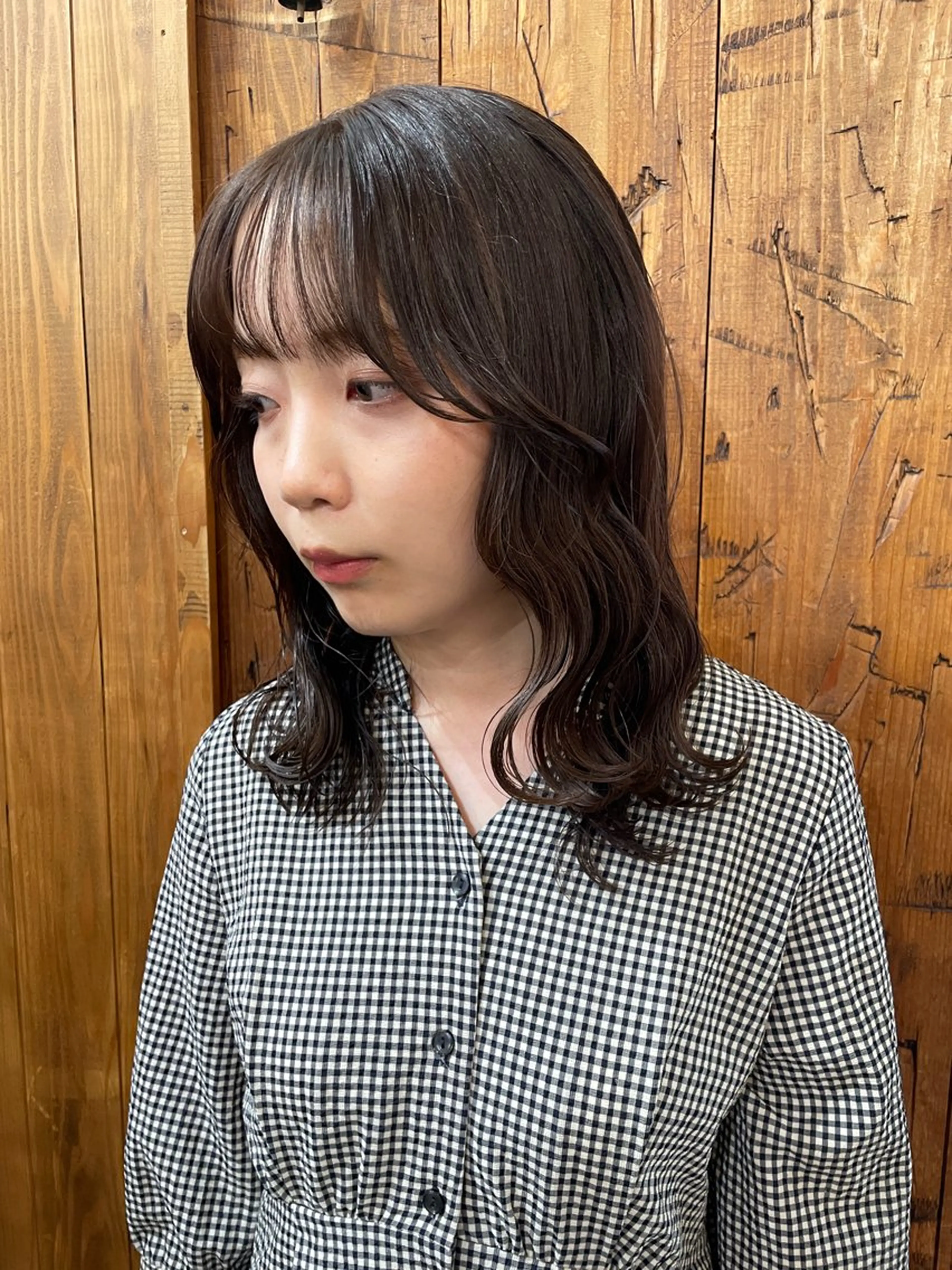 ミディアム ユキナ／和歌山美容室 /lanugoのヘアスタイル