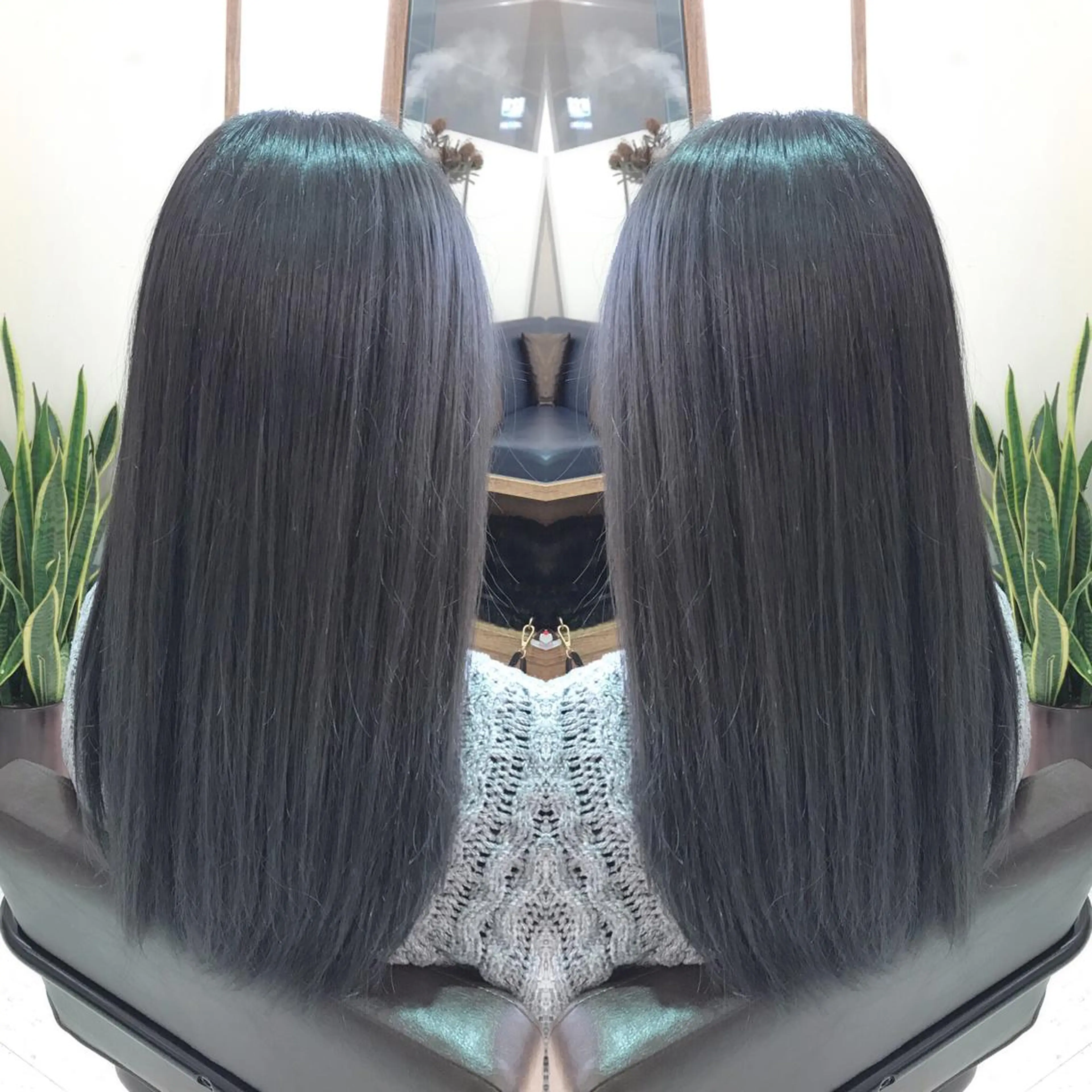 セミロング カラー 青木 茂樹⭐️ 透明感カラーのヘアスタイル