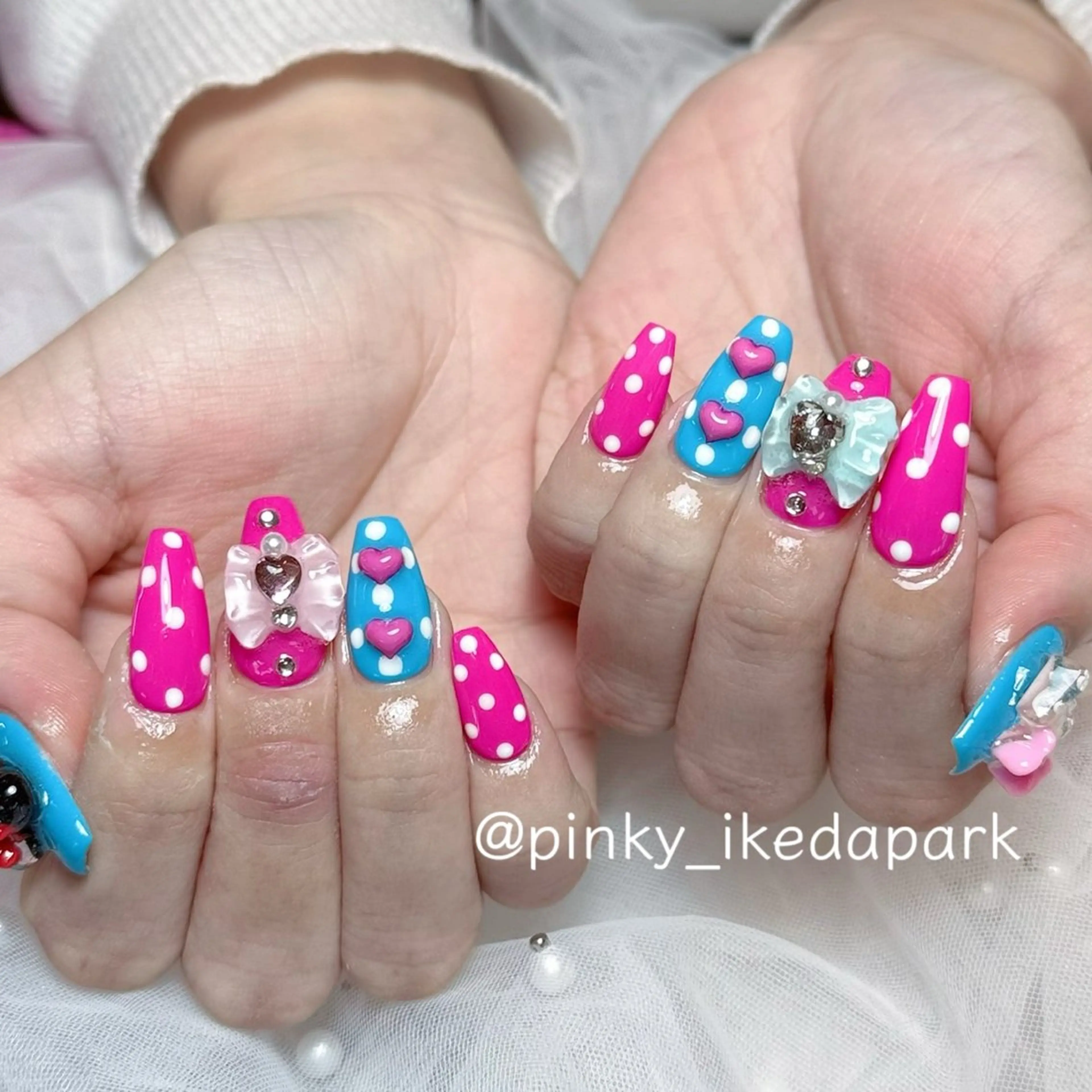 ネイル ハンドネイル ピンキー 池田公園店のネイルデザイン