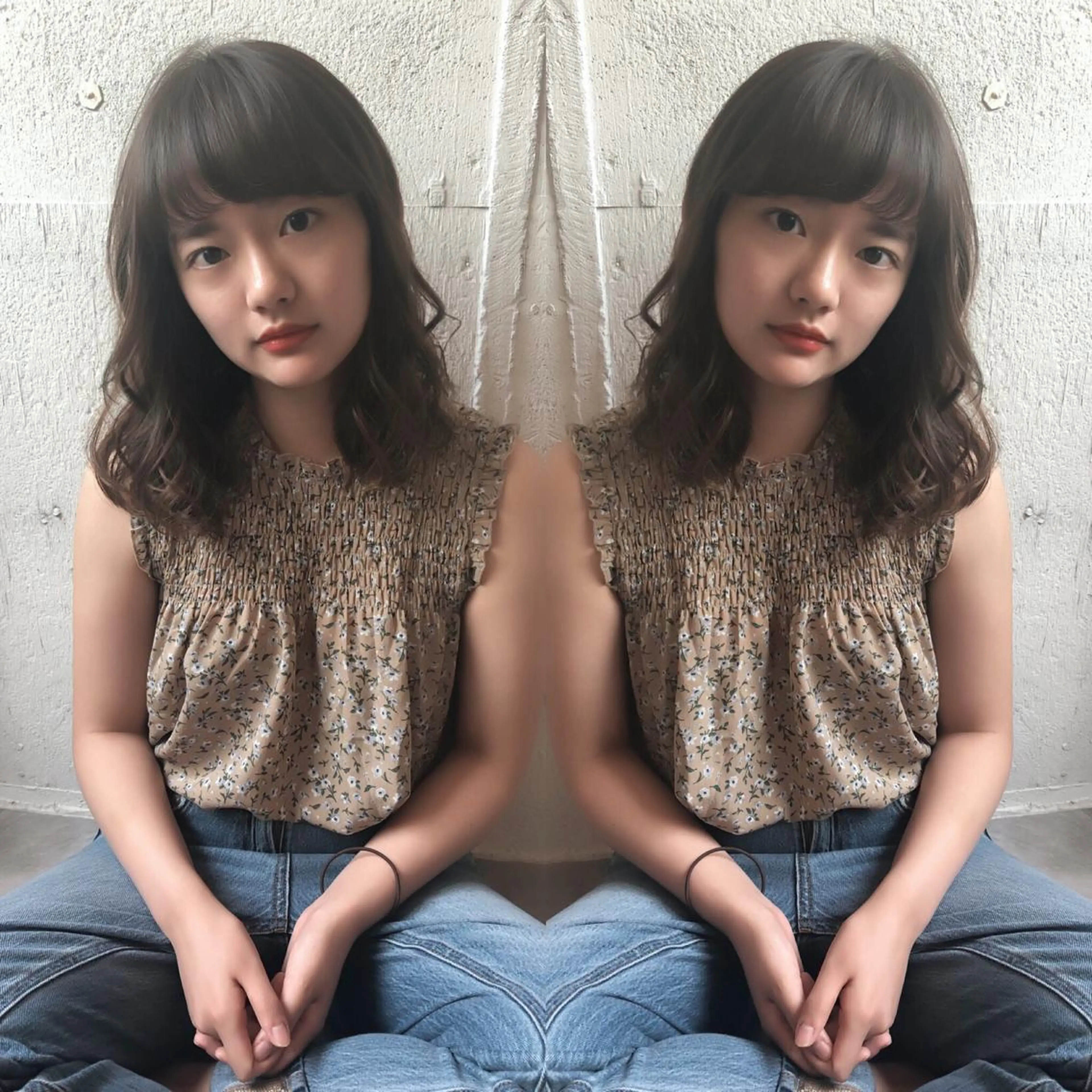 ミディアム あらき ちさとのヘアスタイル