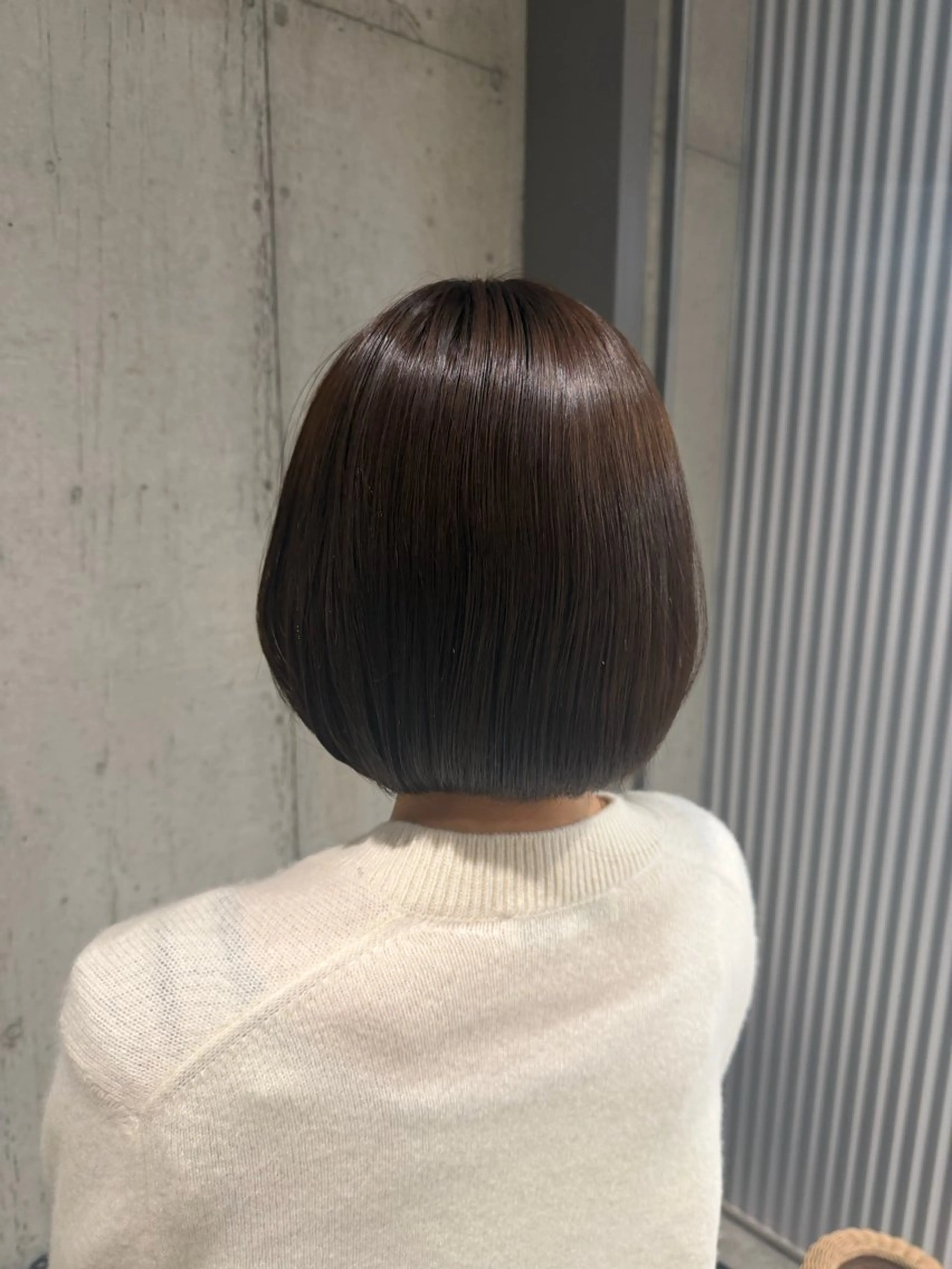 ミディアム カラー ヘアアレンジ ボブ×艶カラー 特化・リクト💥のヘアスタイル