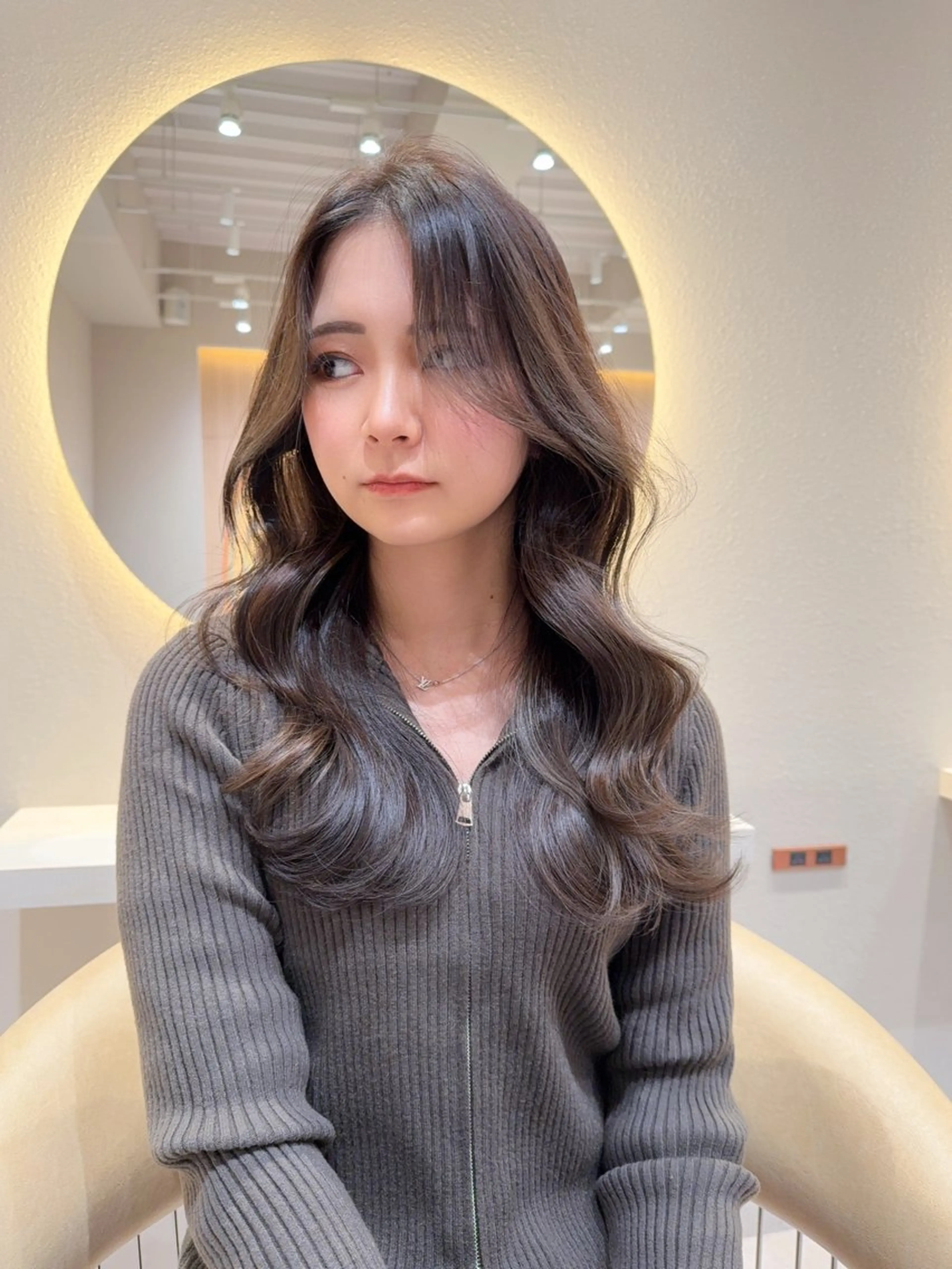 セミロング カラー カット ヘアカラー トリートメント レイヤー❣️縮毛矯 川村利幸のヘアスタイル
