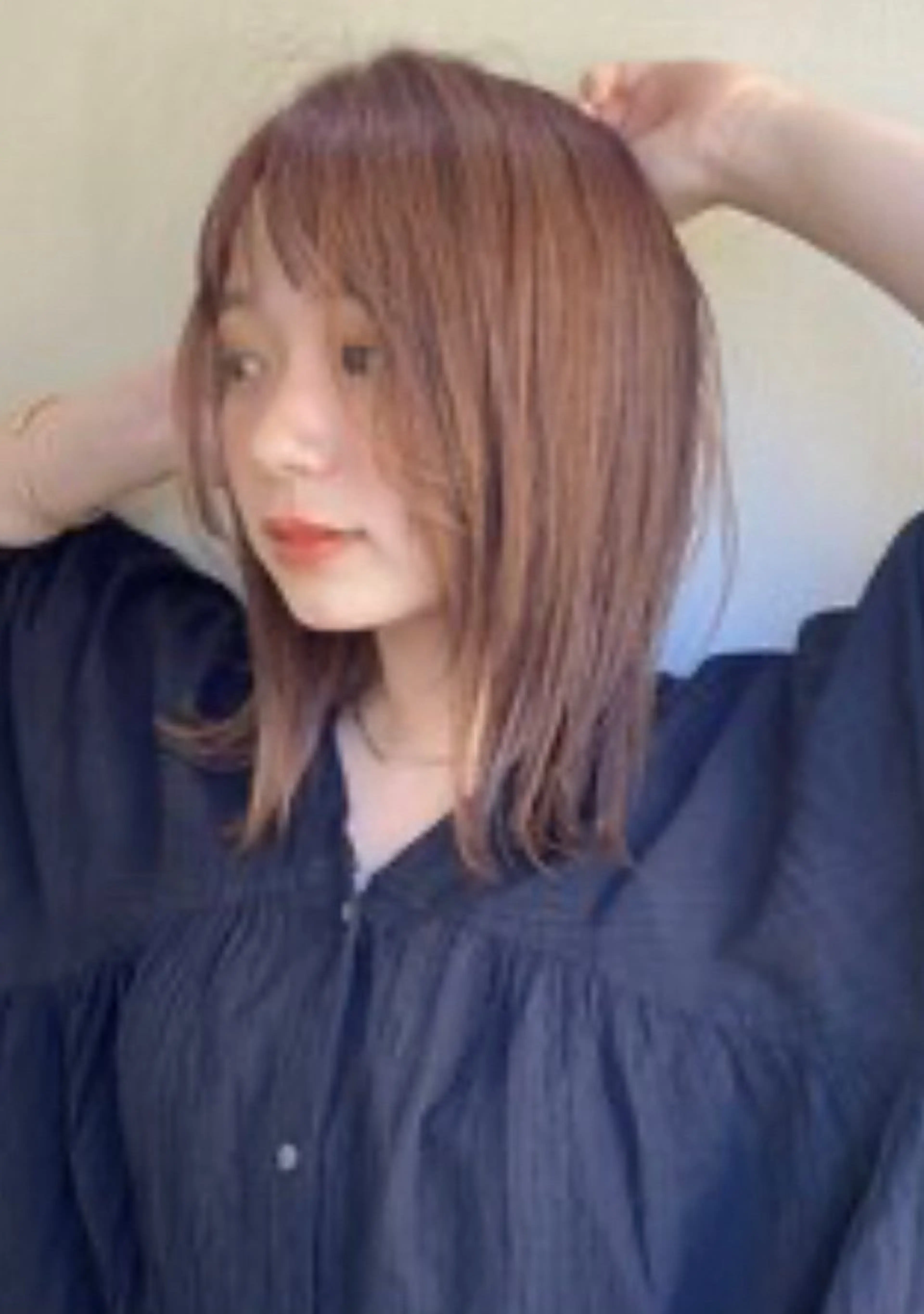 ミディアム カラー カット ヘアカラー トリートメント TELA HAIRのヘアスタイル