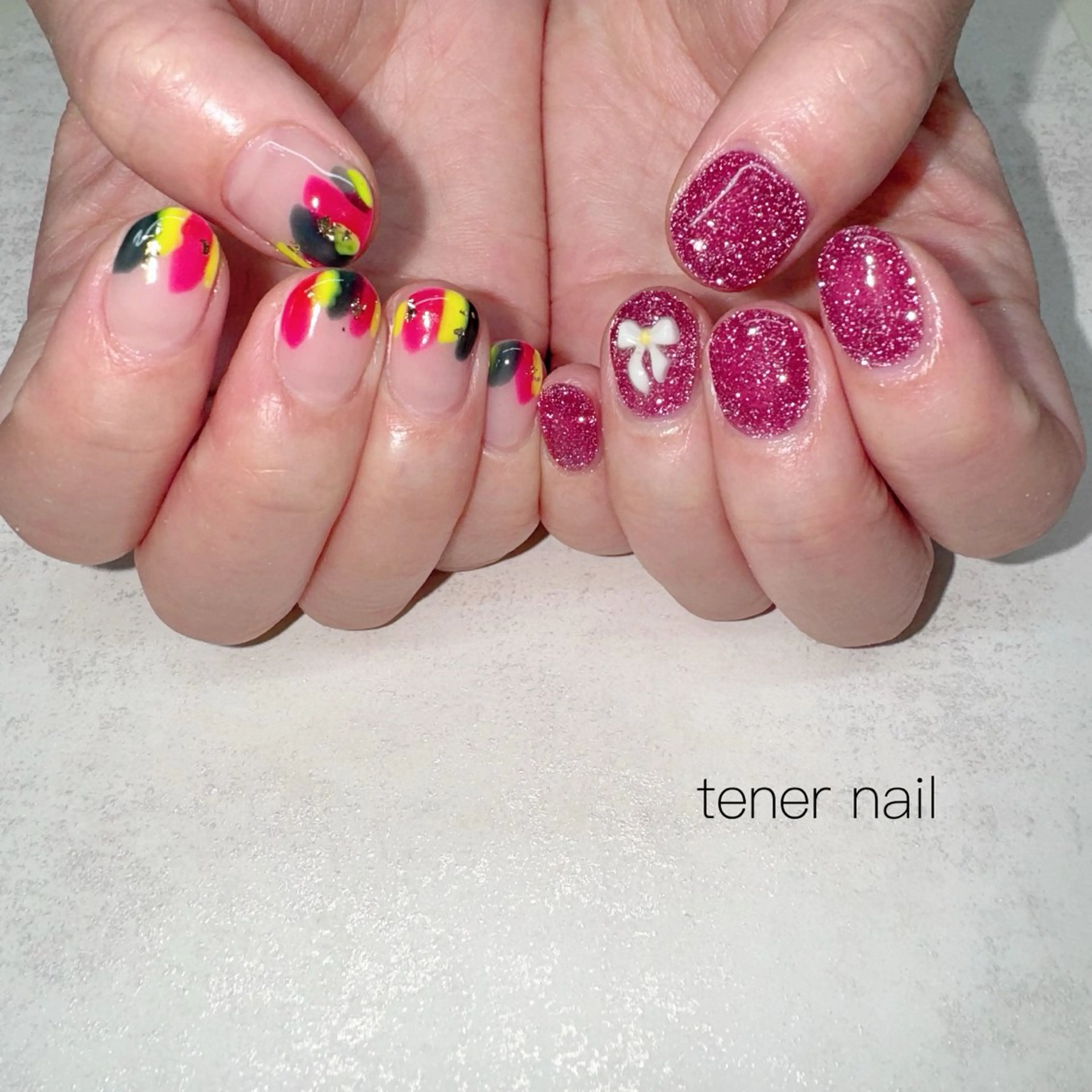 ネイル フラッシュネイル ニュアンスネイル ハンドネイル tener  nail  テネルネイル所属・テネルネイル tener nailのネイルデザイン
