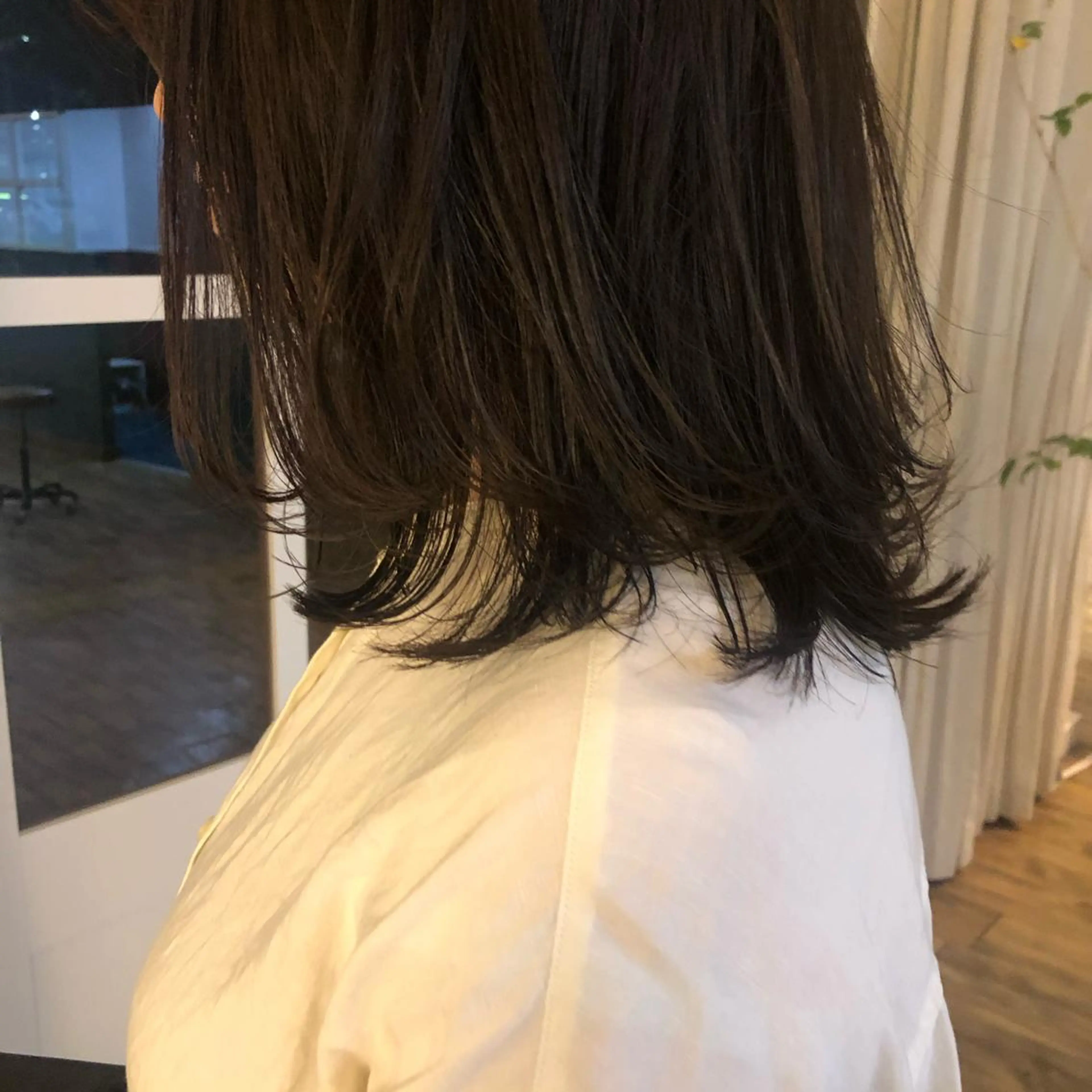 ミディアム カラー qpula misuzuのヘアスタイル