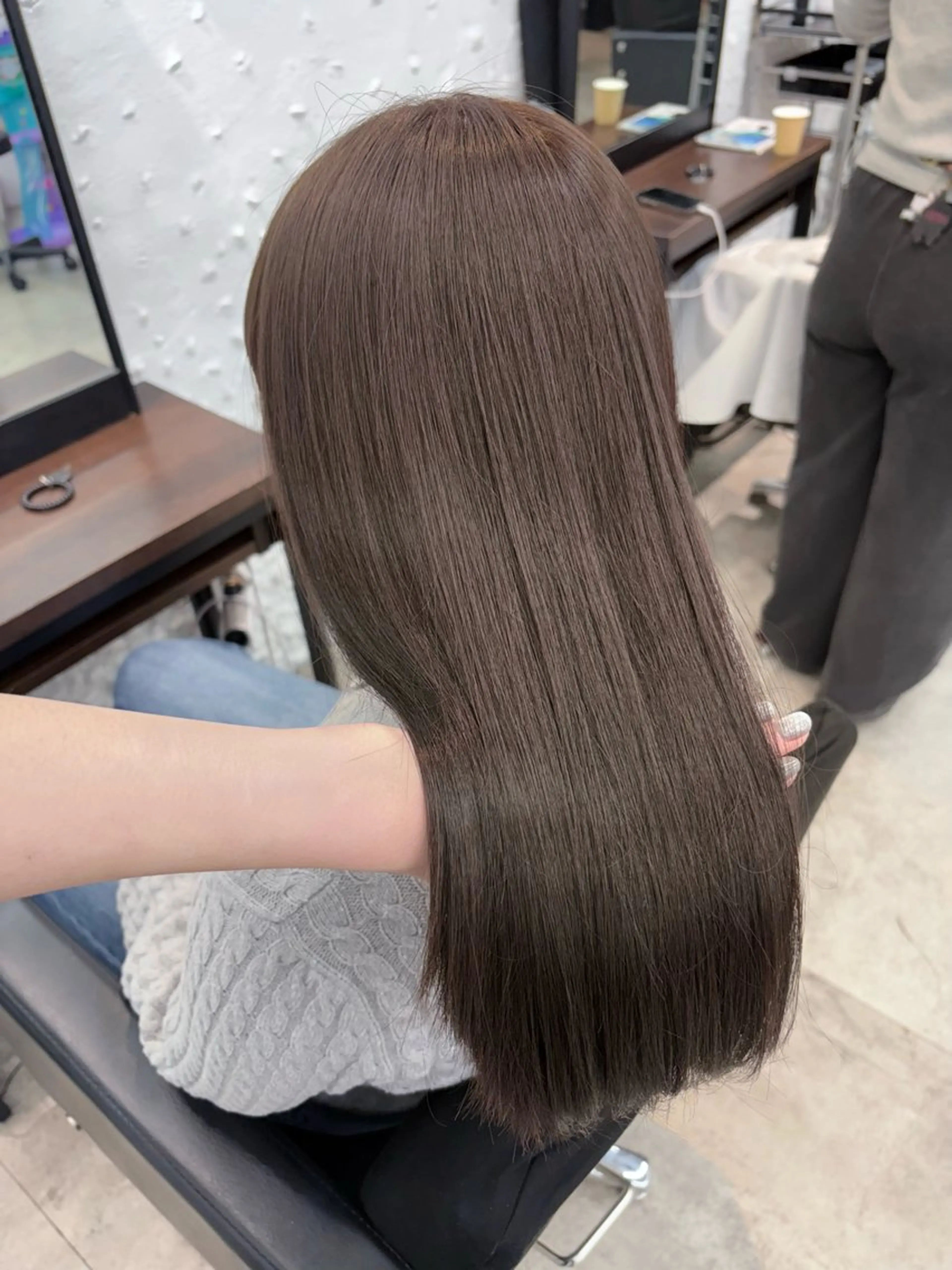 ロング カラー ヘアカラー トリートメント 🫧透明感カラー/ 寒色カラー/Risaのヘアスタイル