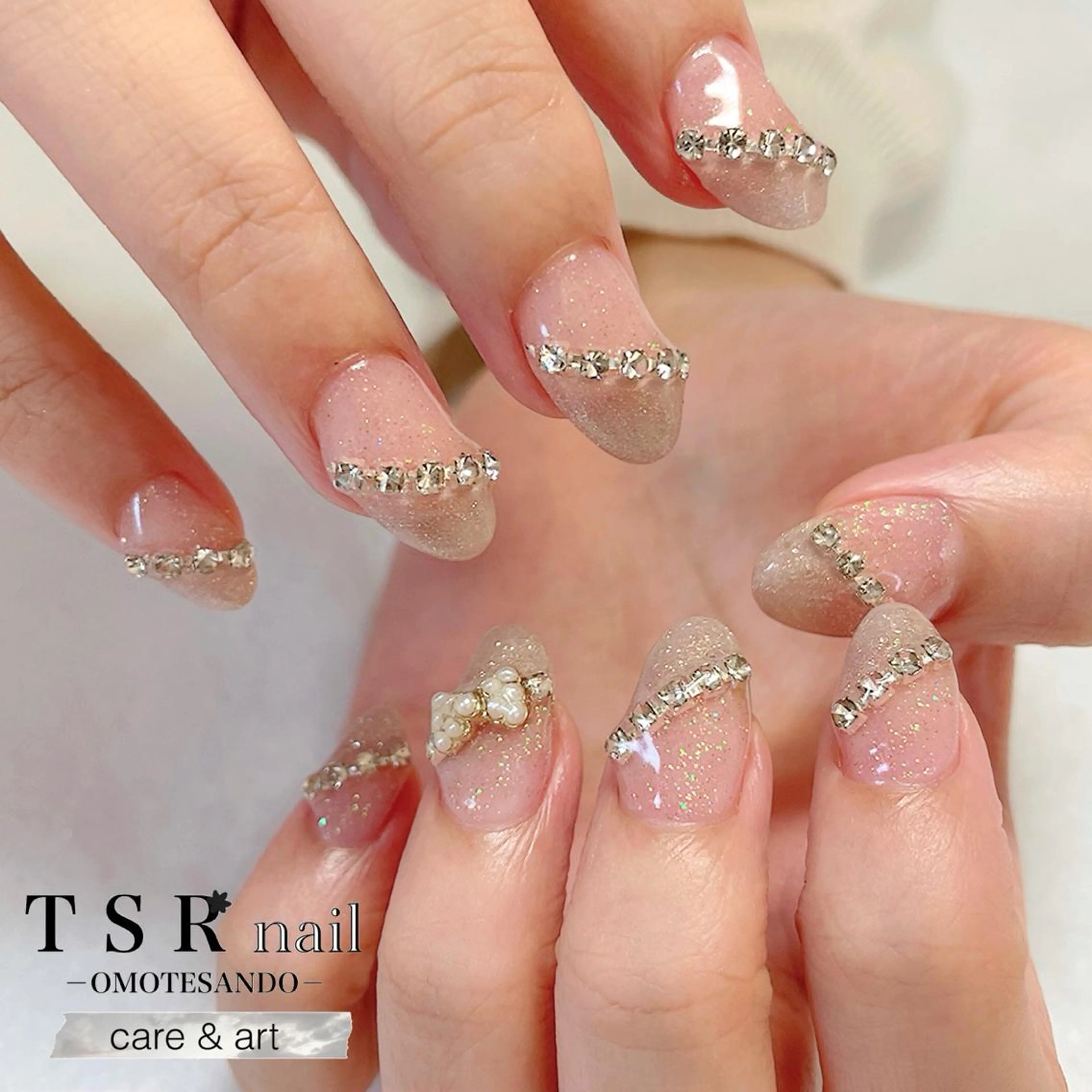 ネイル ジェルネイル 韓国ネイル パラジェル ネイルチップ ワンホンネイル 爪咲 りり花のネイルデザイン