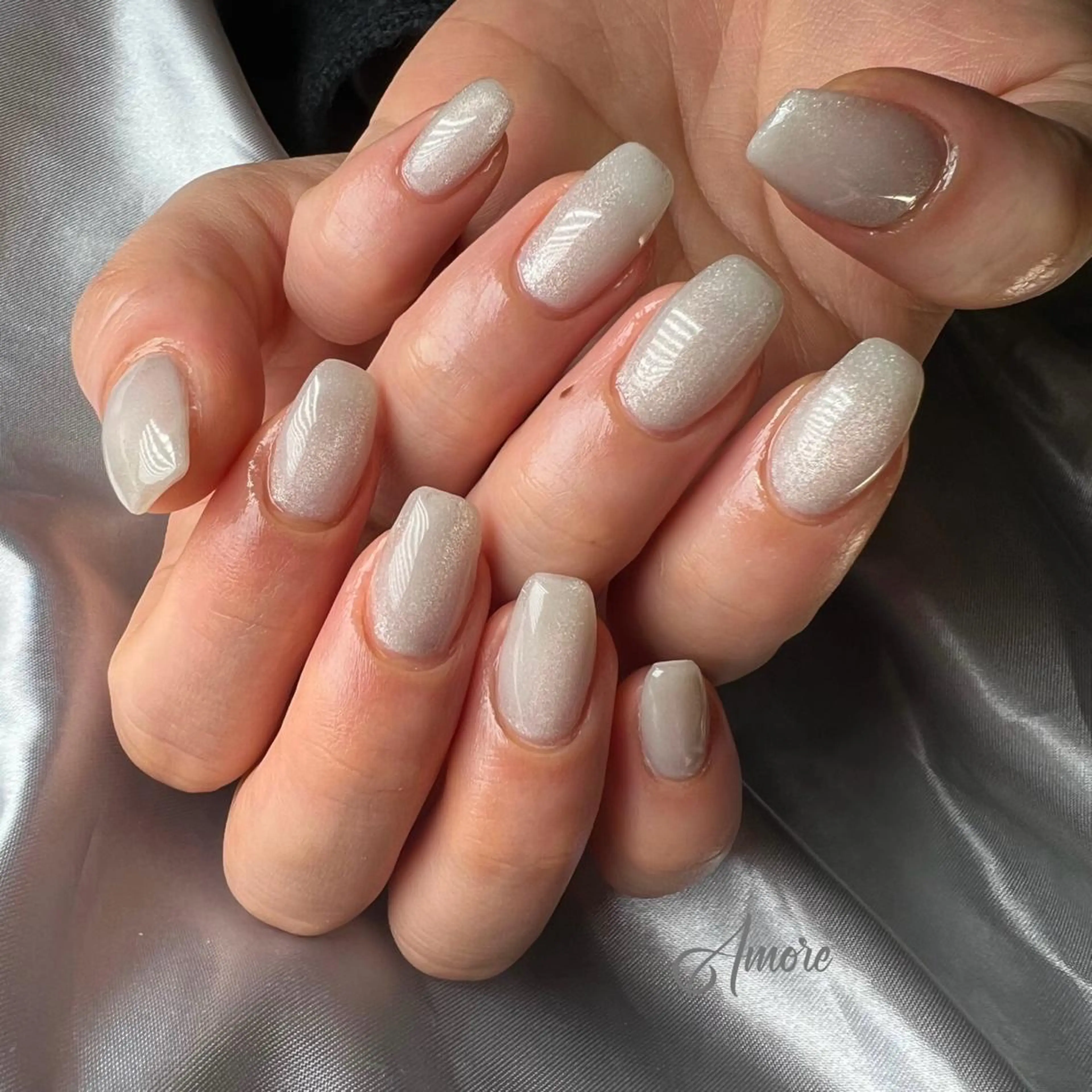 ネイル ジェルネイル 韓国ネイル ミラーネイル オフィスネイル パラジェル You kyehwaのネイルデザイン