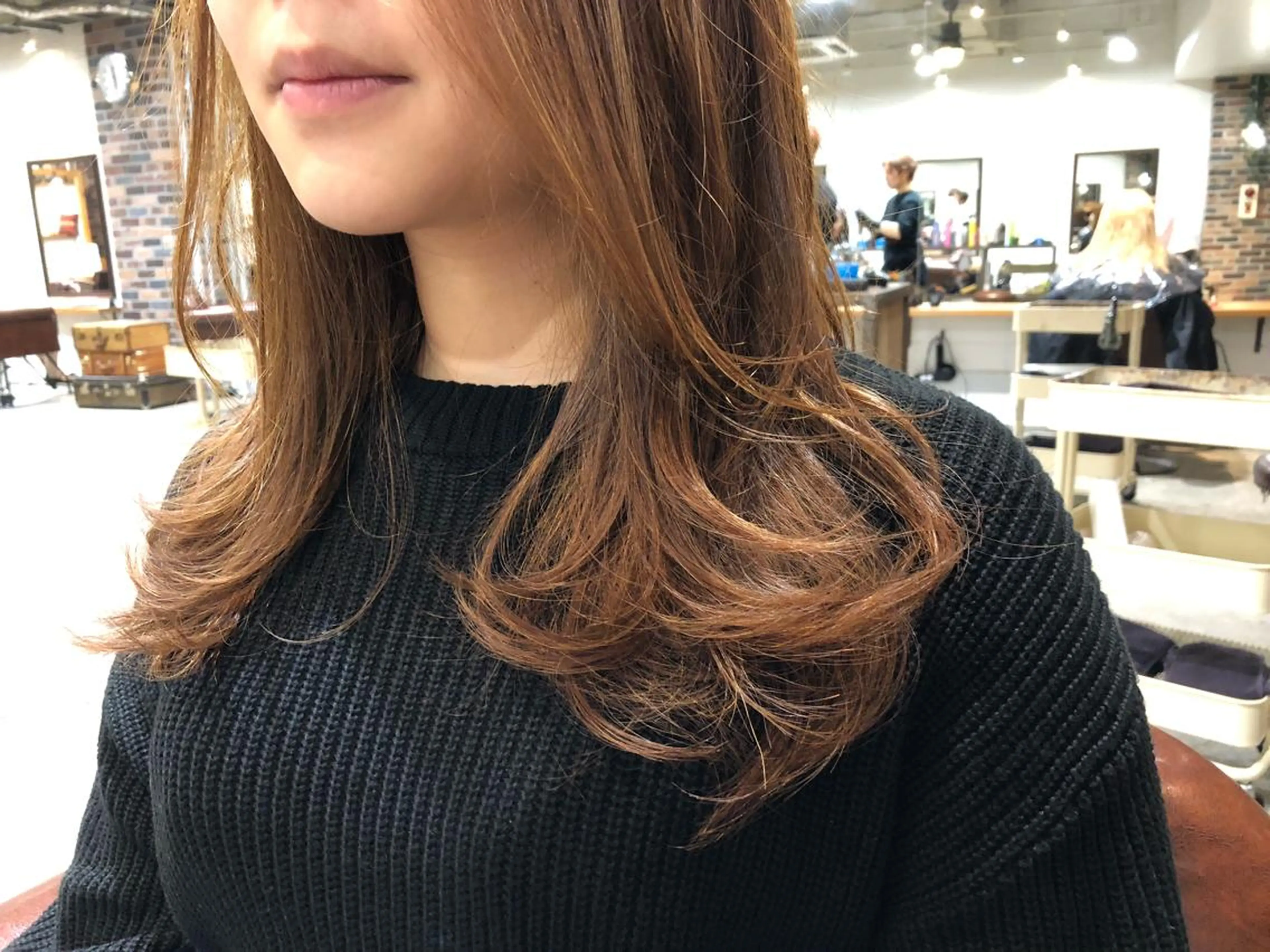 セミロング カラー アッシュ ベージュカラー ヘアカラー トリートメント ⭐️ハイクオリティ カラー杉本雄志⭐️のヘアスタイル