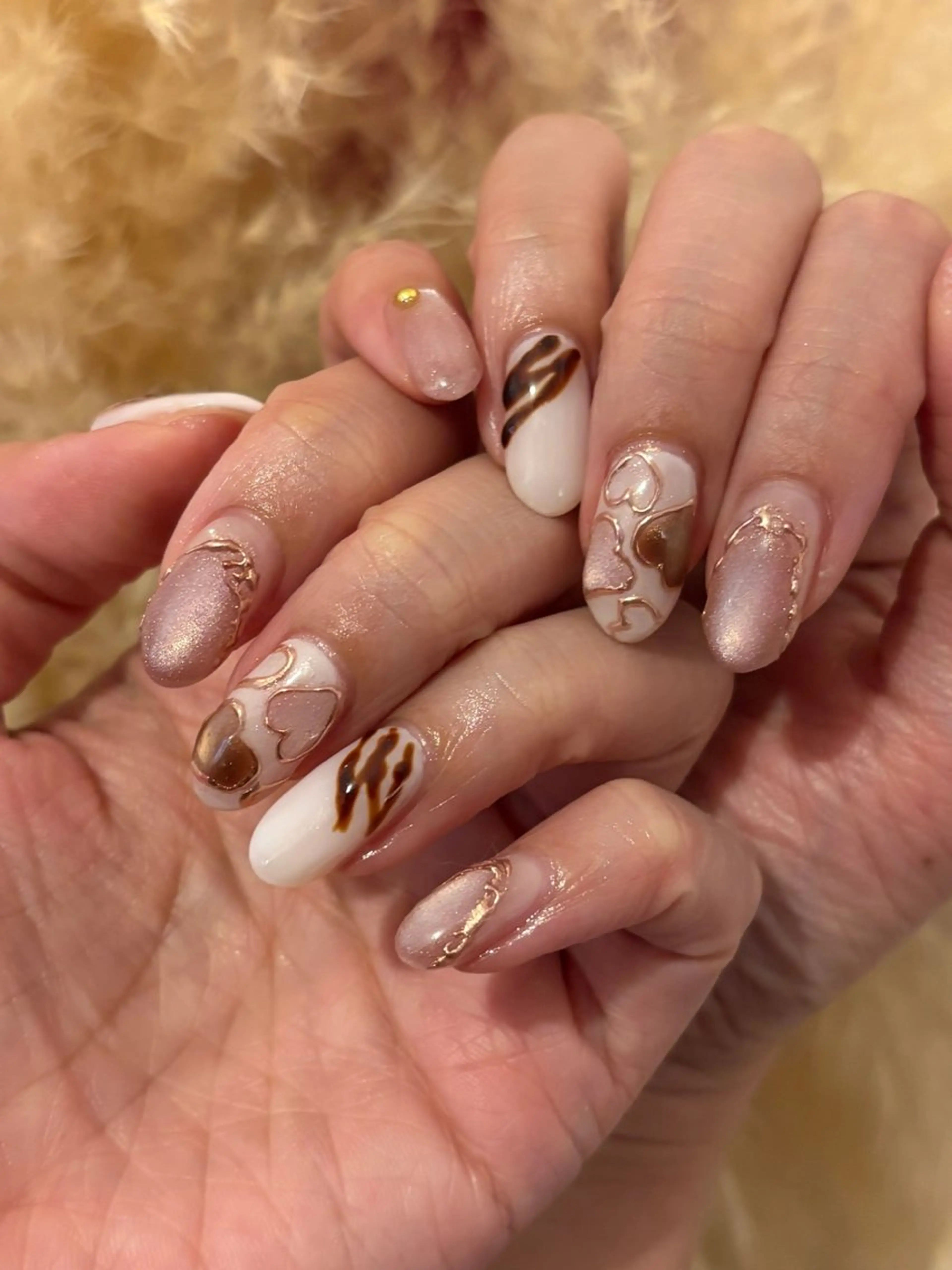 ミディアム ハンドネイル mou mou nailのネイルデザイン