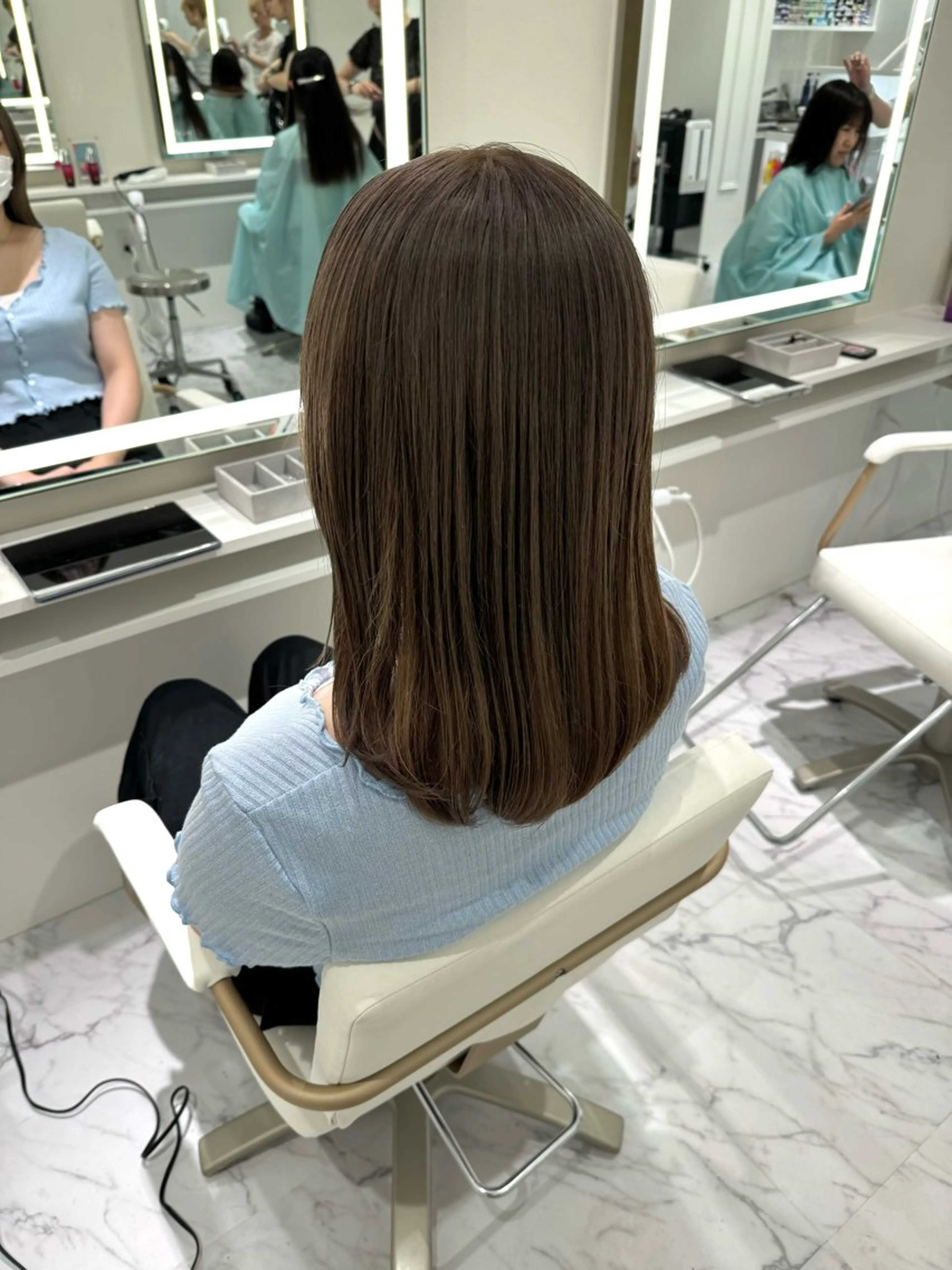 ロング カラー ヘアカラー ParveMix🍀 藤原愛未のヘアスタイル