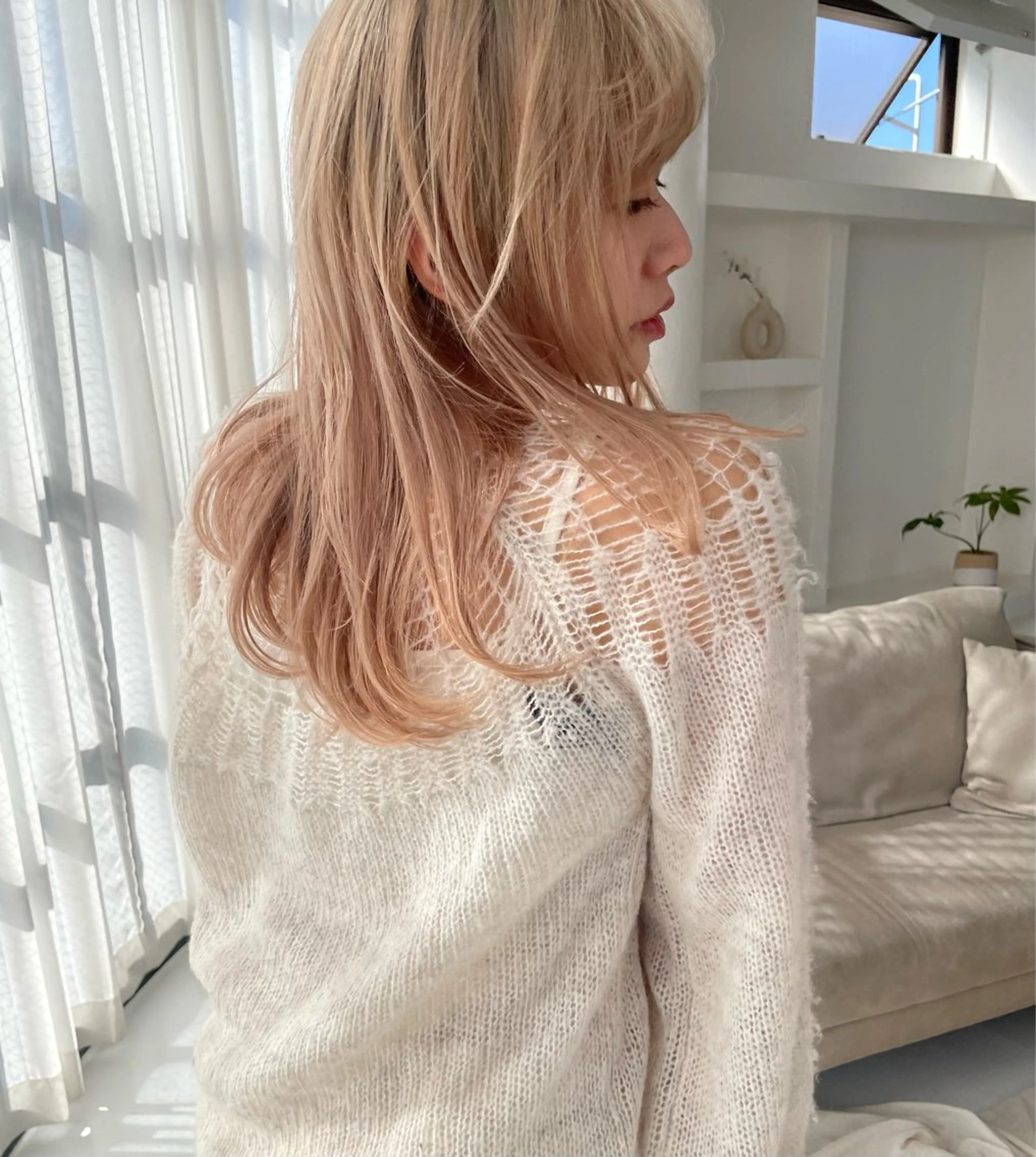 カラー 柔らかいオリーブ🍃 カラーNatsumiのヘアスタイル