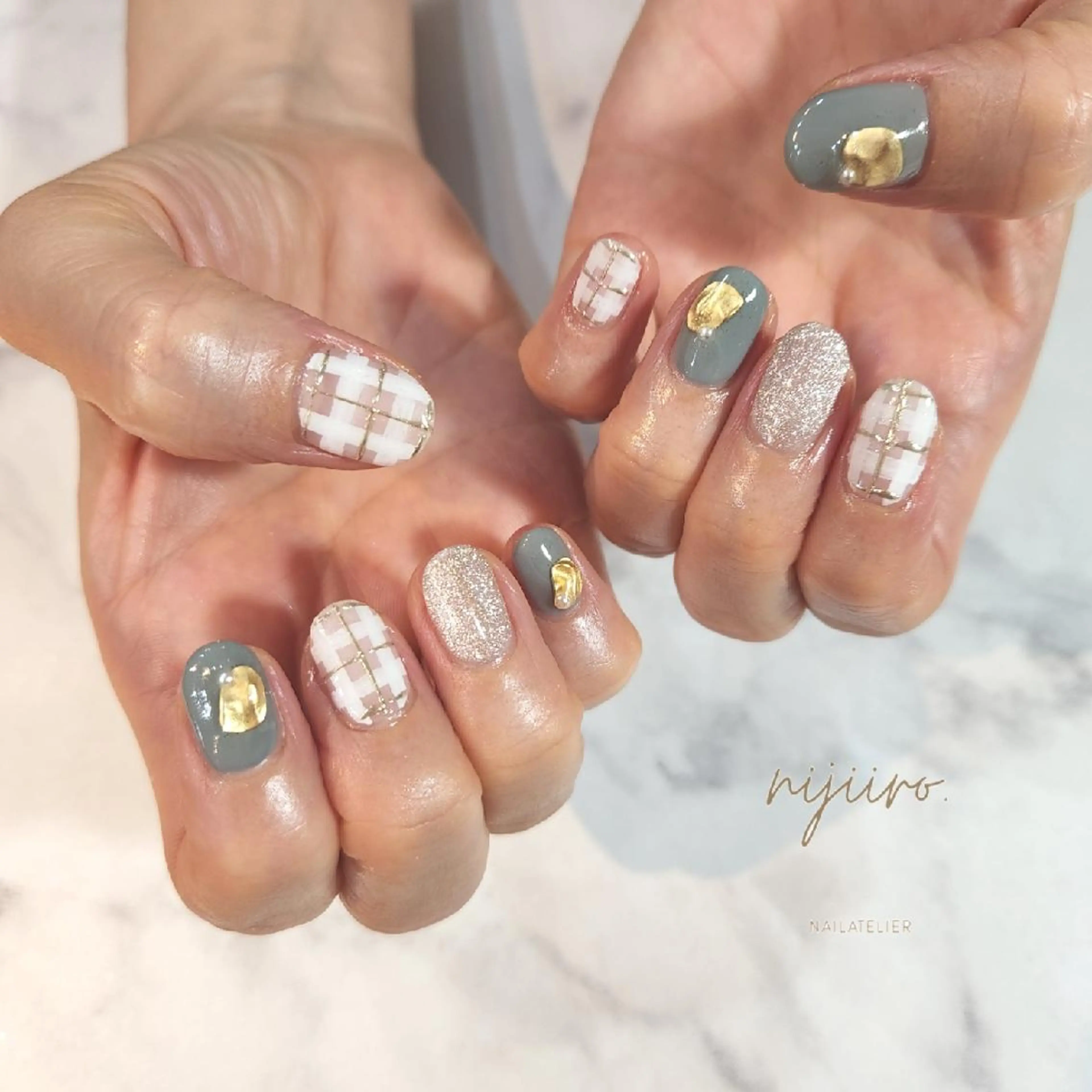 ネイル ハンドネイル nijiiro🌈 サトウのネイルデザイン