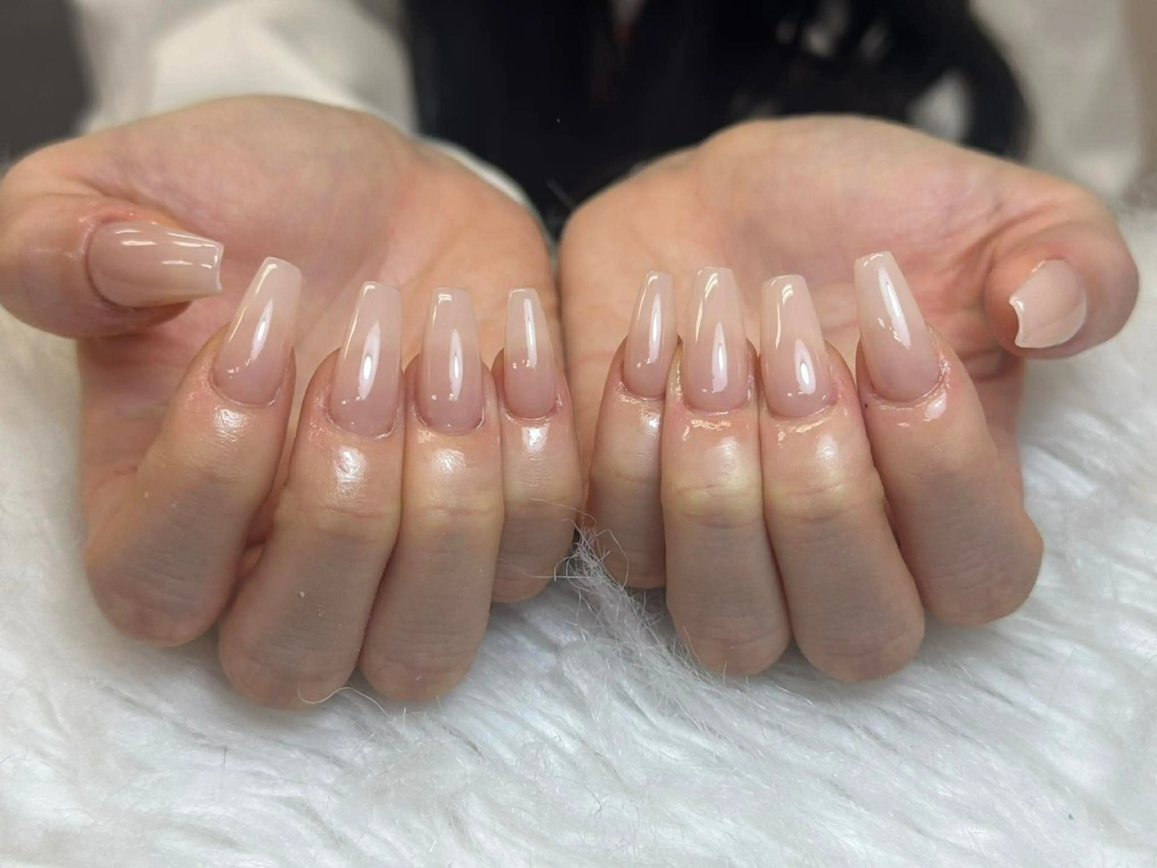 ネイル フレンチネイル ジェルネイル ガーリー 韓国ネイル ロングネイル ハンドネイル NieNail Nezukoのネイルデザイン