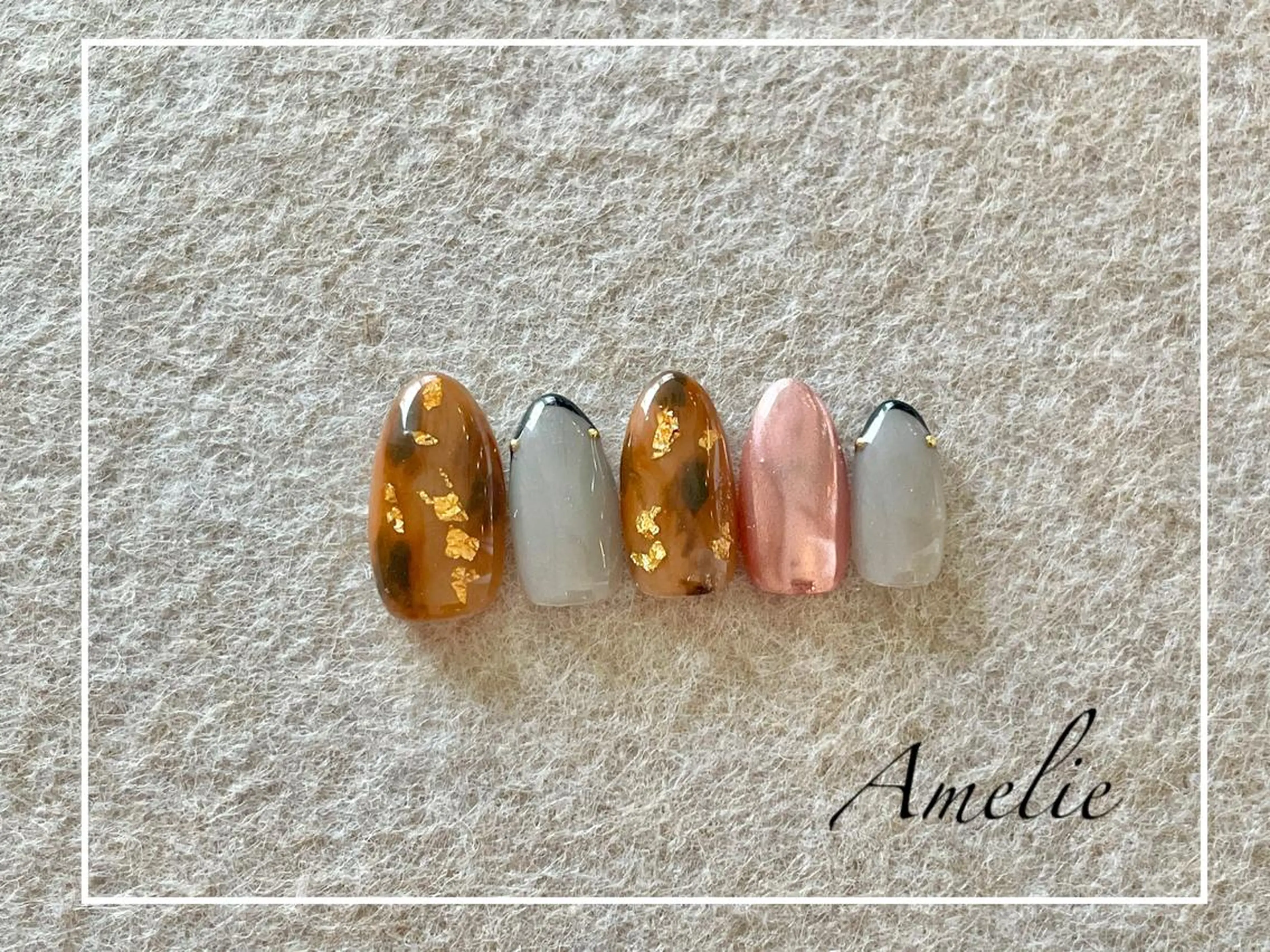 ネイル べっ甲ネイル yo koのネイルデザイン