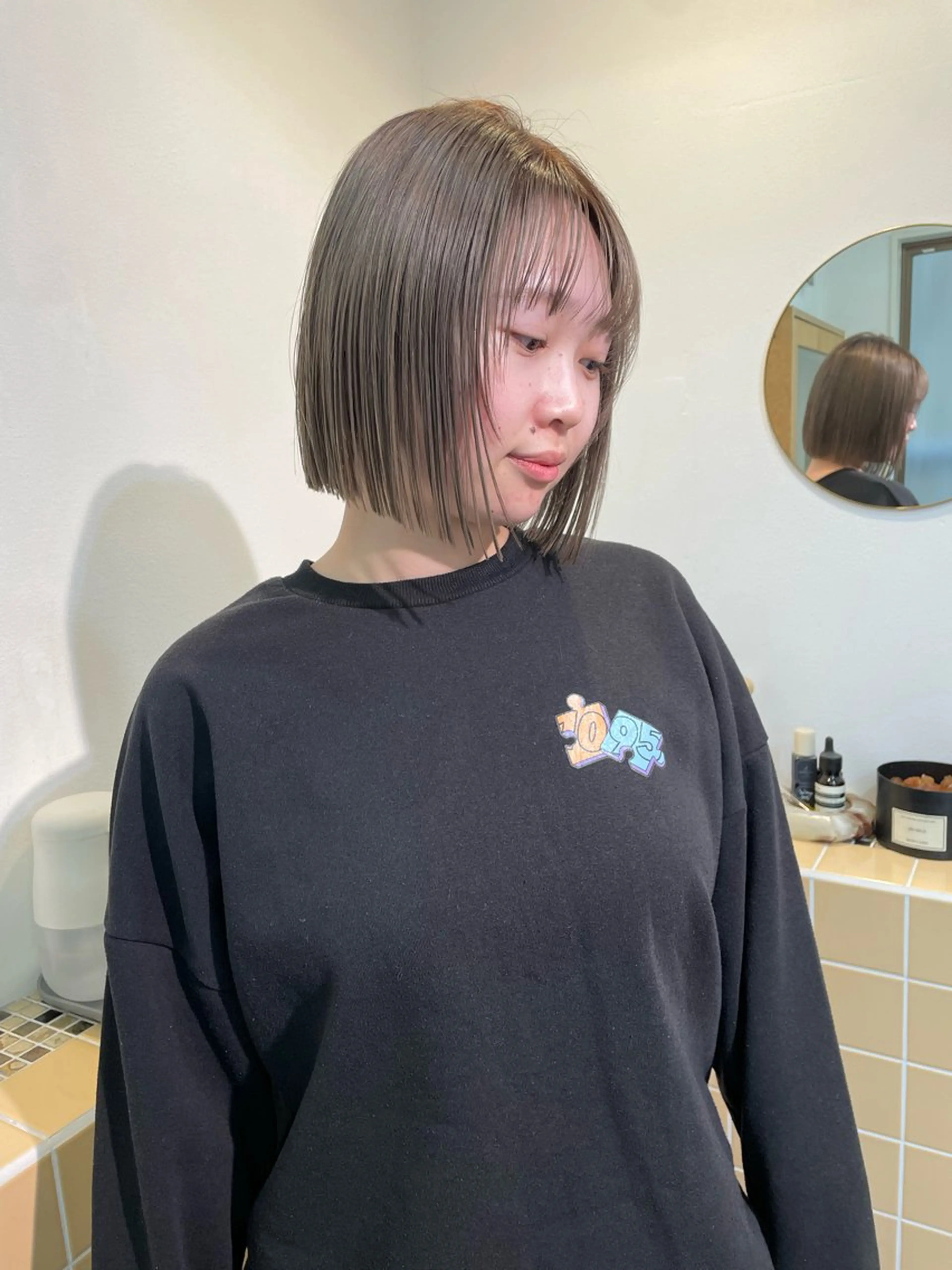 ショート カラー ヘアカラー sakura🌸 レイヤー/韓国ヘアのヘアスタイル