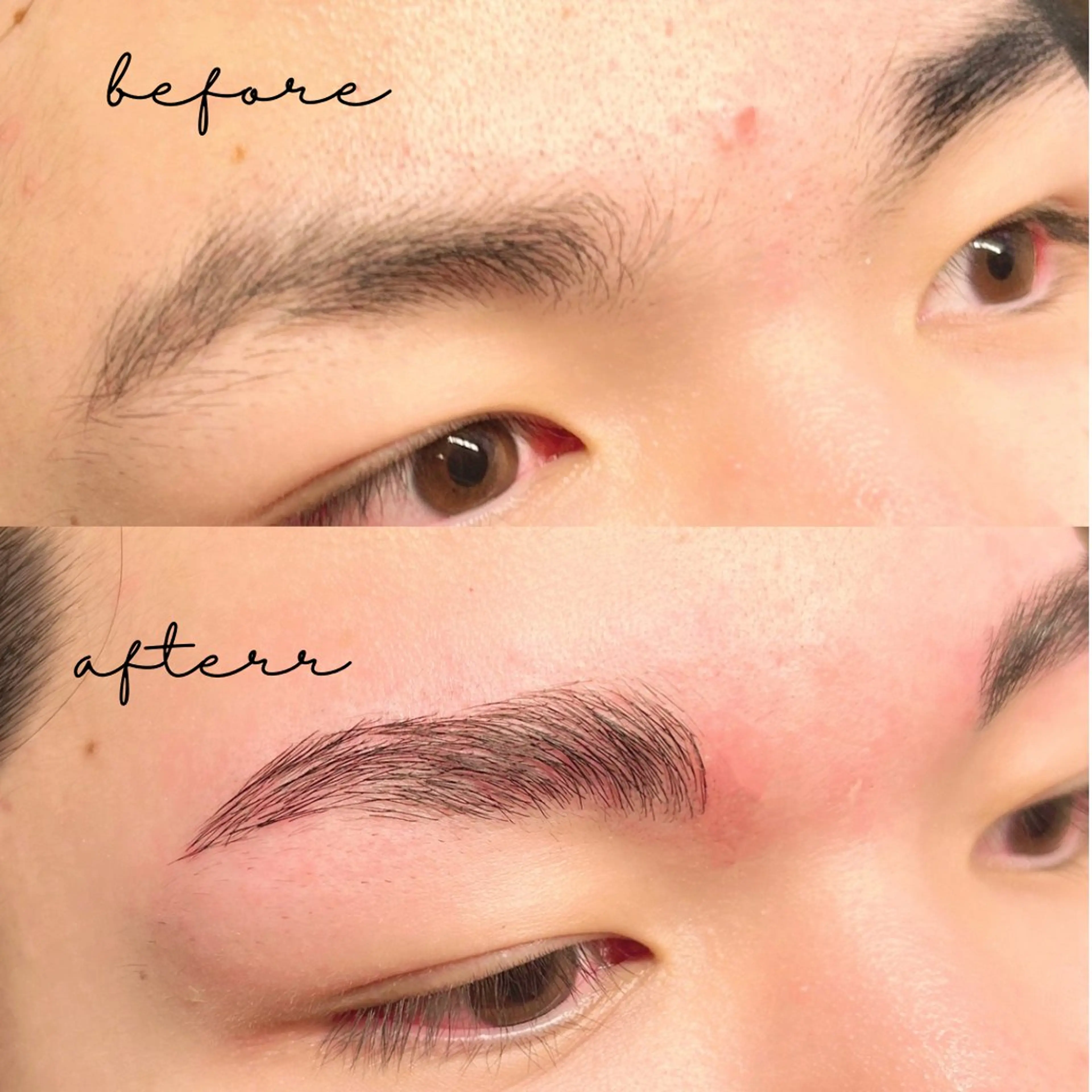 メンズ アイブロウ メンズパーマ ハリウッドブロウリフト メンズアイブロウ 眉毛ワックス脱毛 HBL眉毛&フェイス WAX専門ハルヒラリの眉毛・アイブロウイメージ