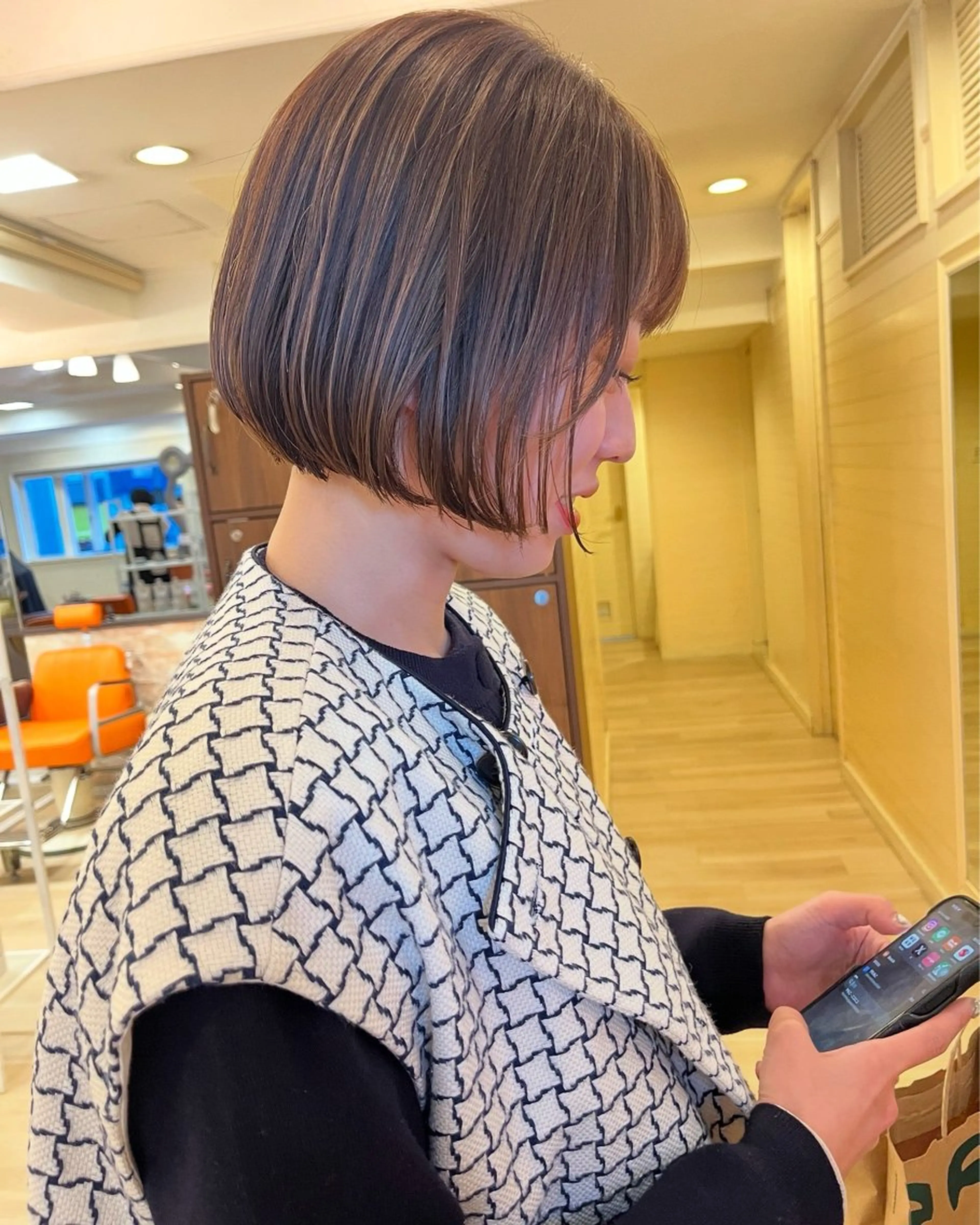 ショート カラー レイヤーカット ボブ/透明感カラー /大宮/たぐち🥣のヘアスタイル