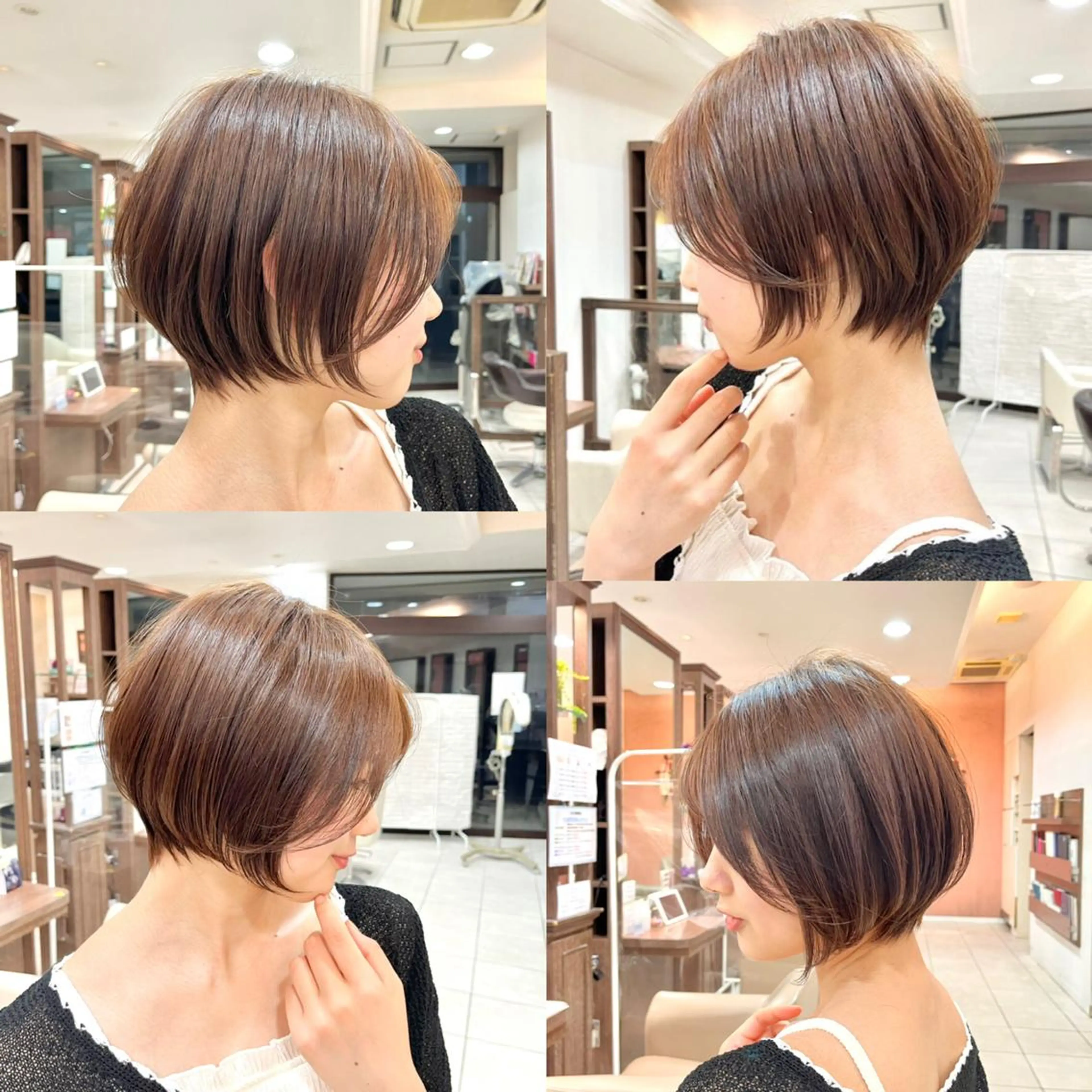 ショート ショートボブ ハンサムショート ボブ くびれヘア ハイライト カット ヘアカラー トリートメント ✨髪質改善・縮毛矯正 専門美容室マーベルのヘアスタイル