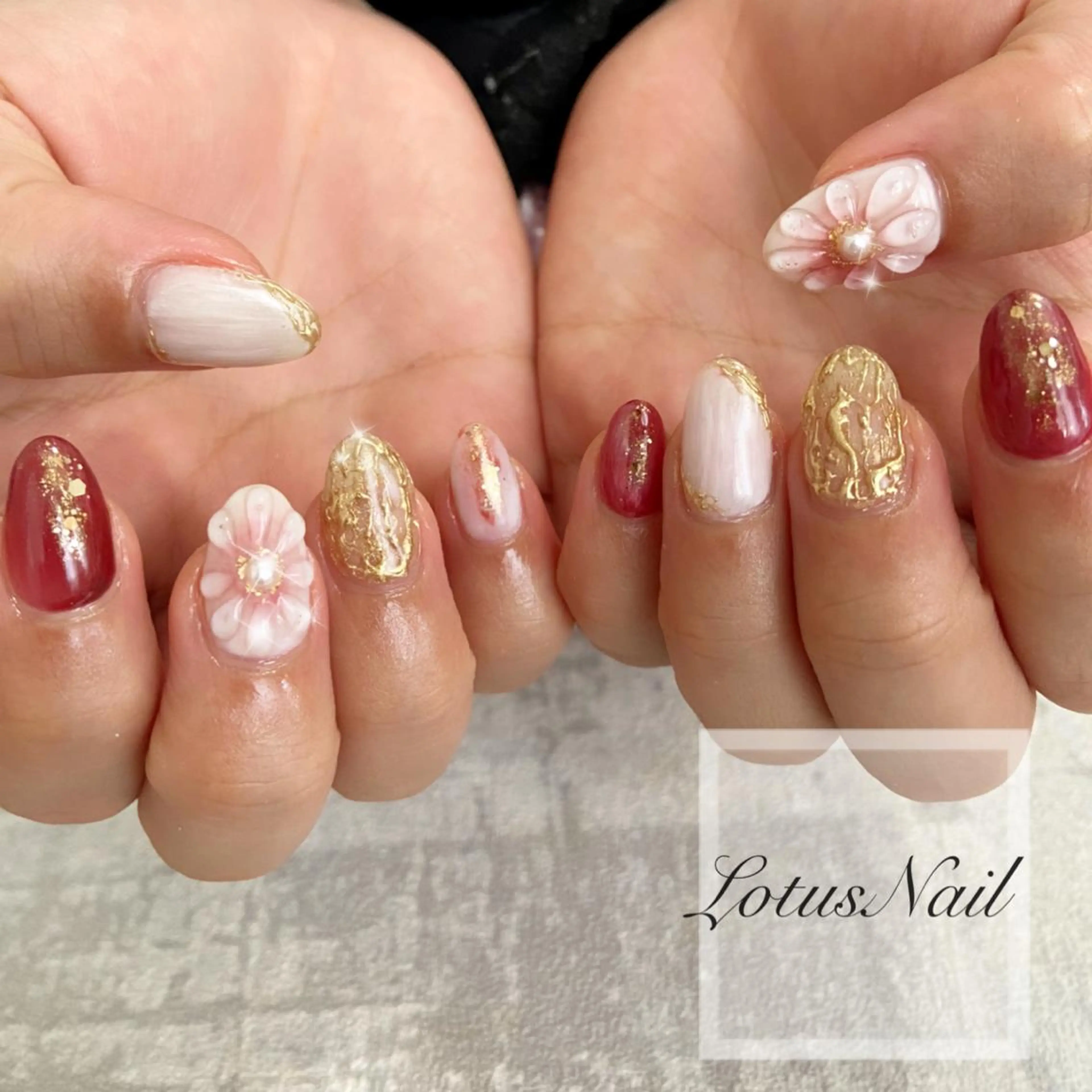 ネイル 春ネイル Lotus Nailのネイルデザイン