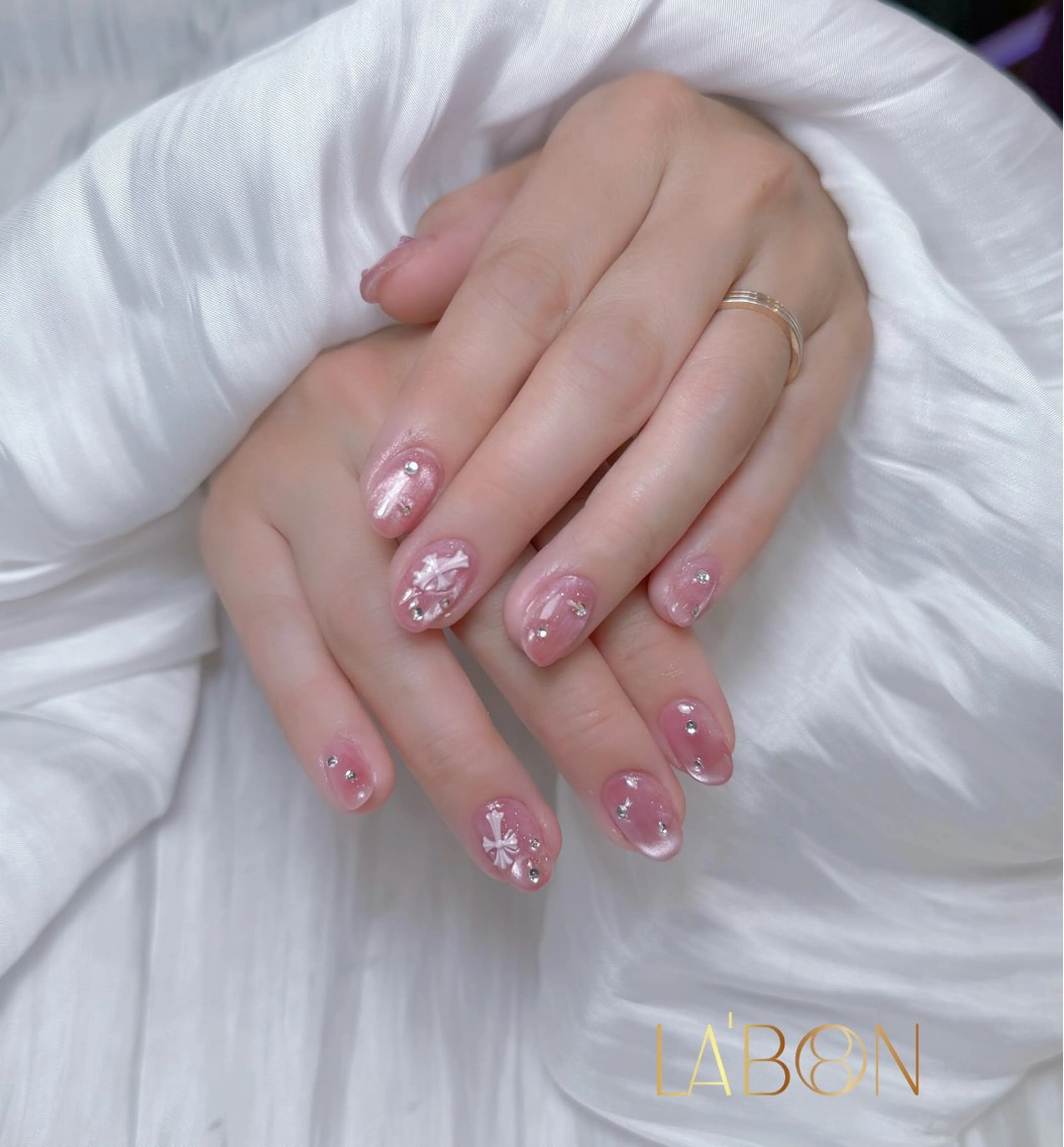 ネイル アートネイル ジェルネイル キラキラネイル 韓国ネイル ロングネイル Labon Nails Artのネイルデザイン