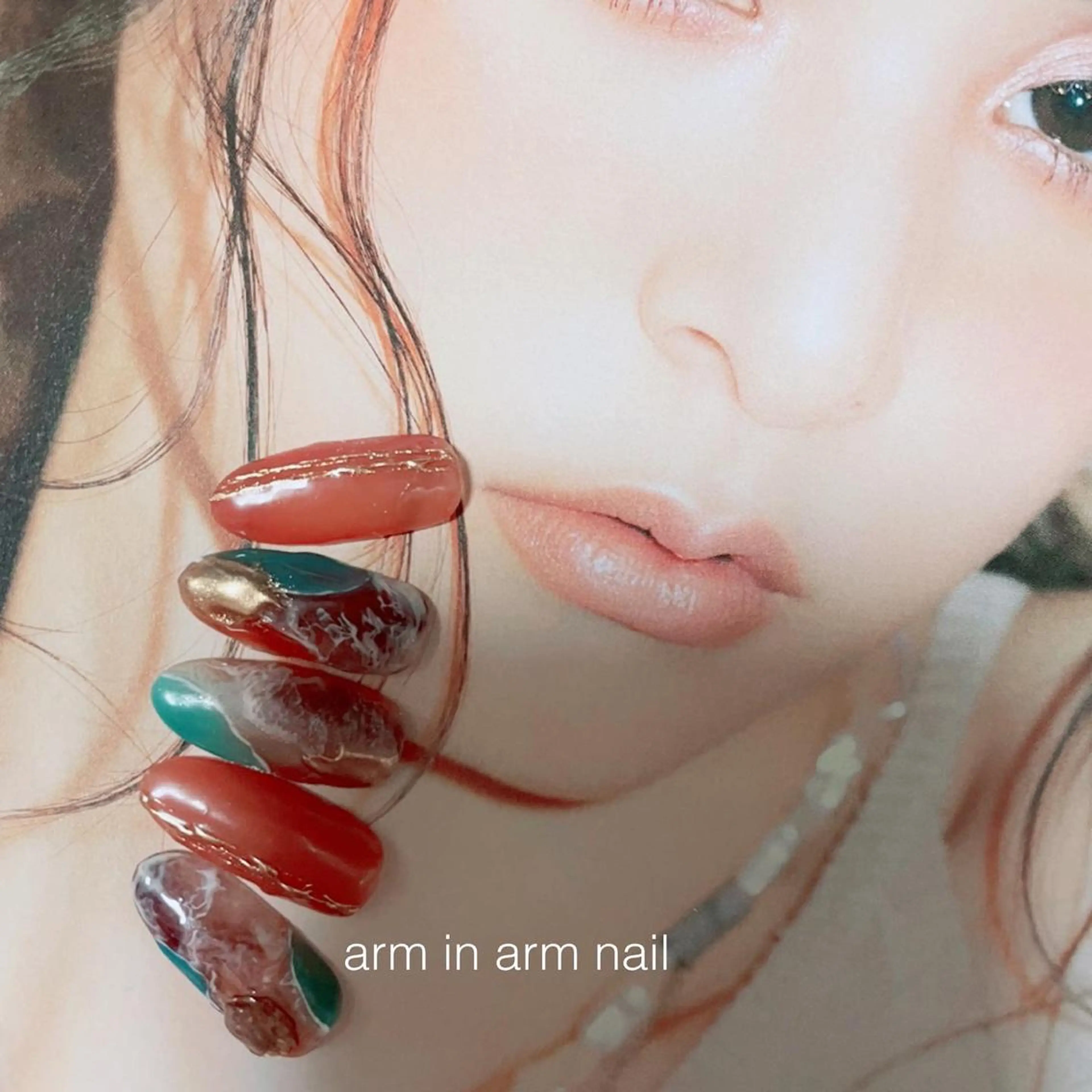 ネイル arm in arm ︎✿Yamamotoのマツエク・マツパデザイン