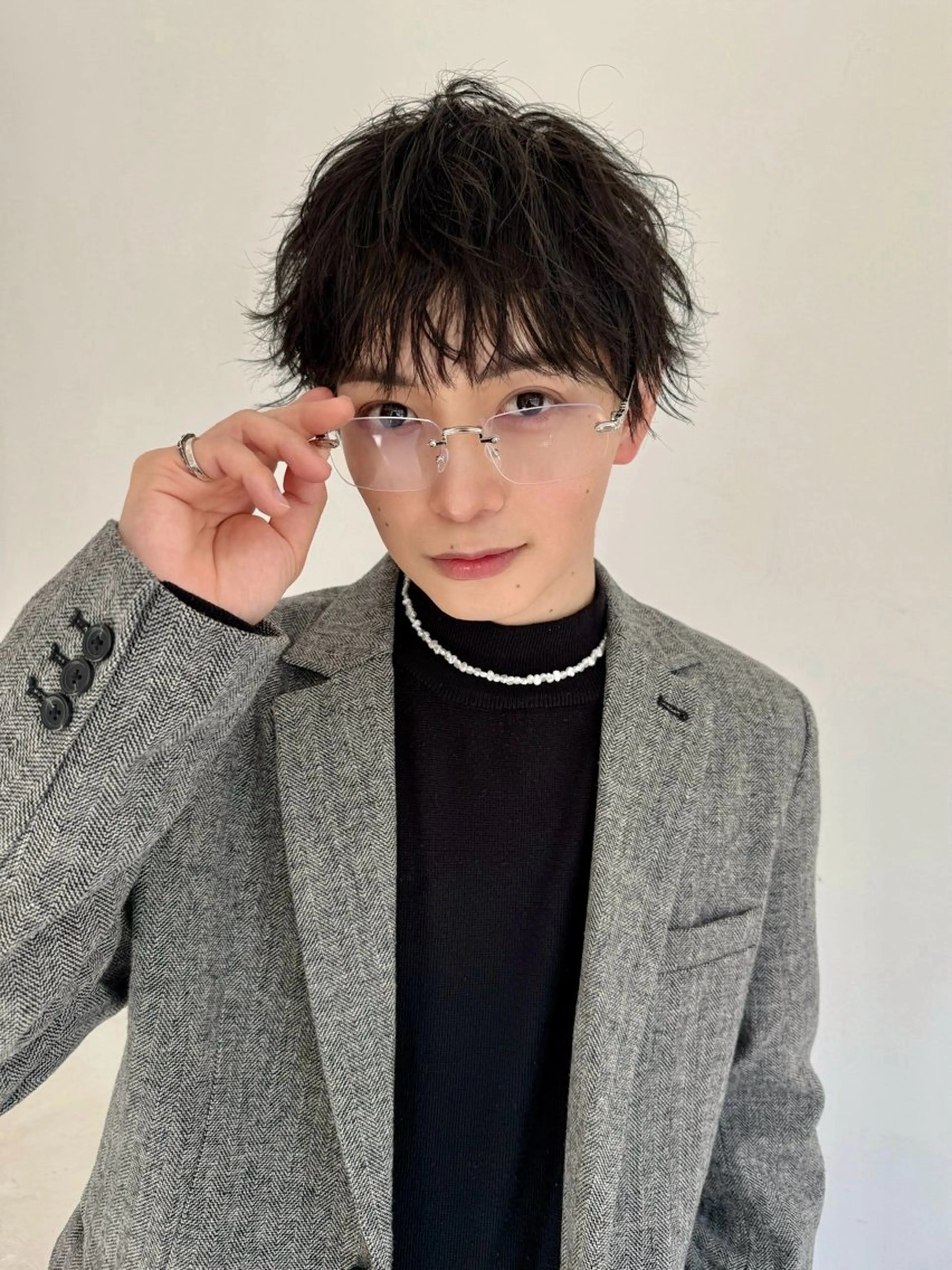 ショート カラー メンズ 似合わせカット カット ヘアカラー SHICUNEアサミ /ショート/メンズのヘアスタイル