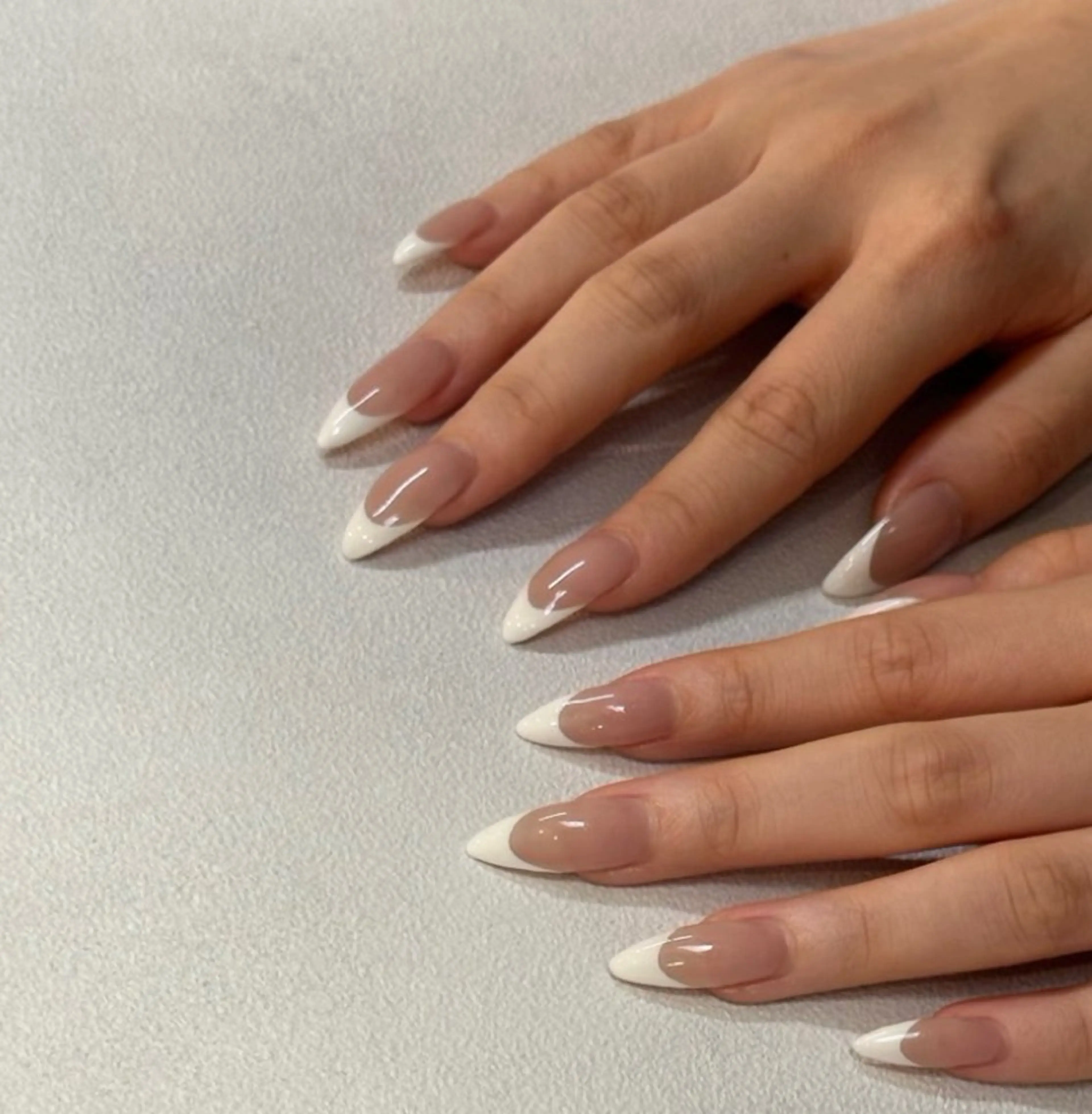 《オフあり》Jrネイリスト価格♡シンプルフレンチネイルコースの写真