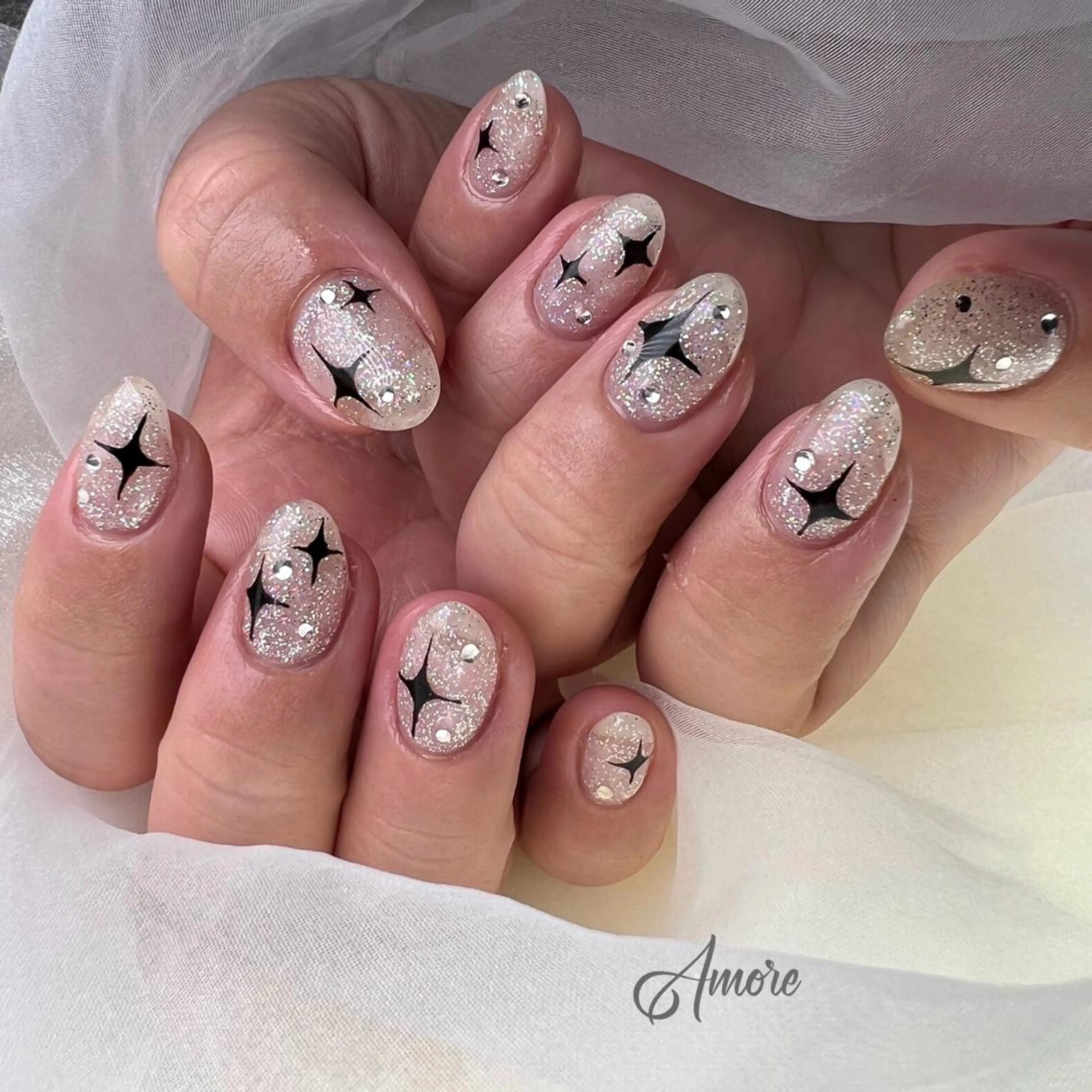 ネイル ジェルネイル 韓国ネイル パラジェル 夏ネイル You kyehwaのネイルデザイン