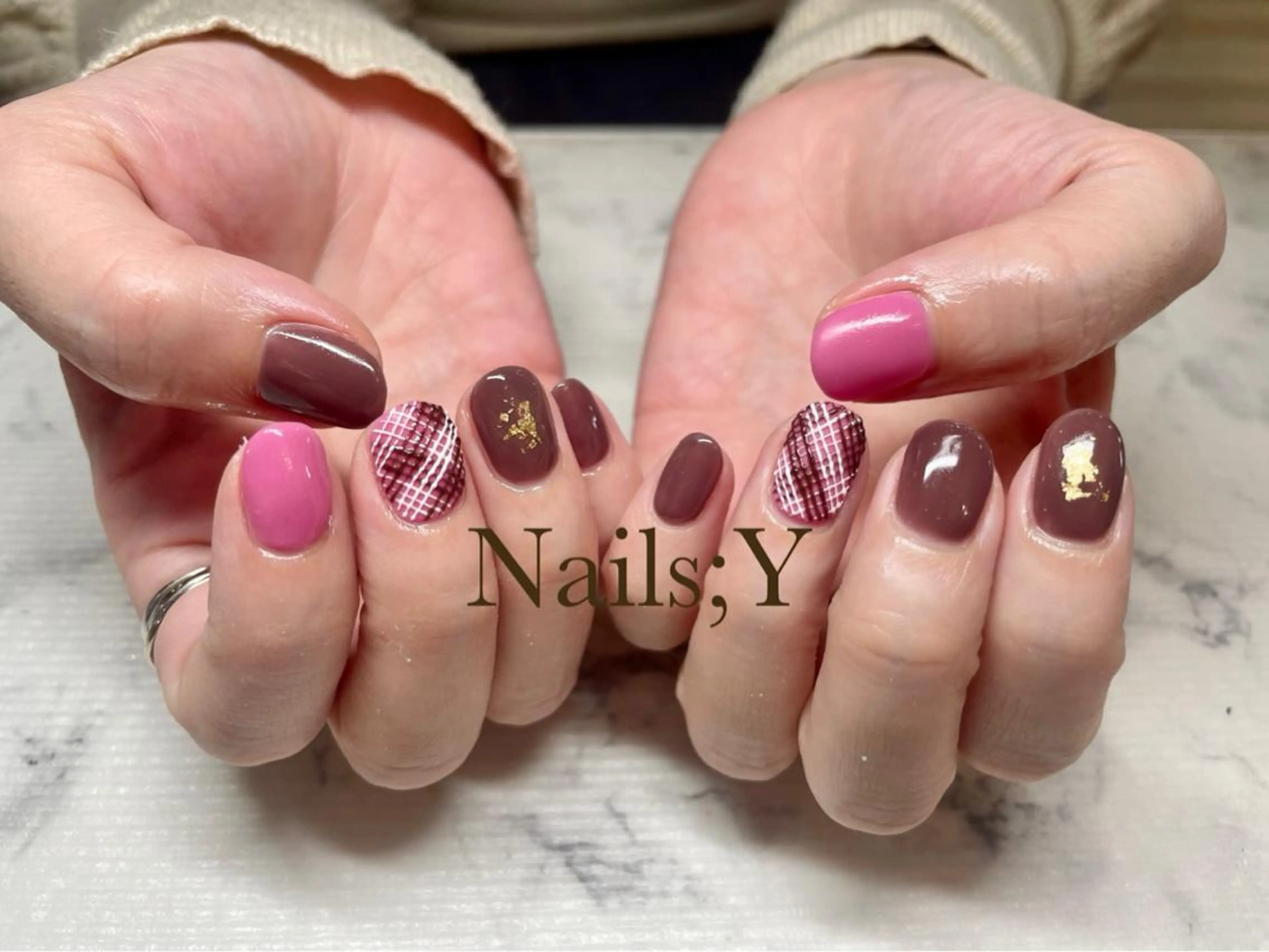 ネイル ピンク ハンドネイル yo koのネイルデザイン
