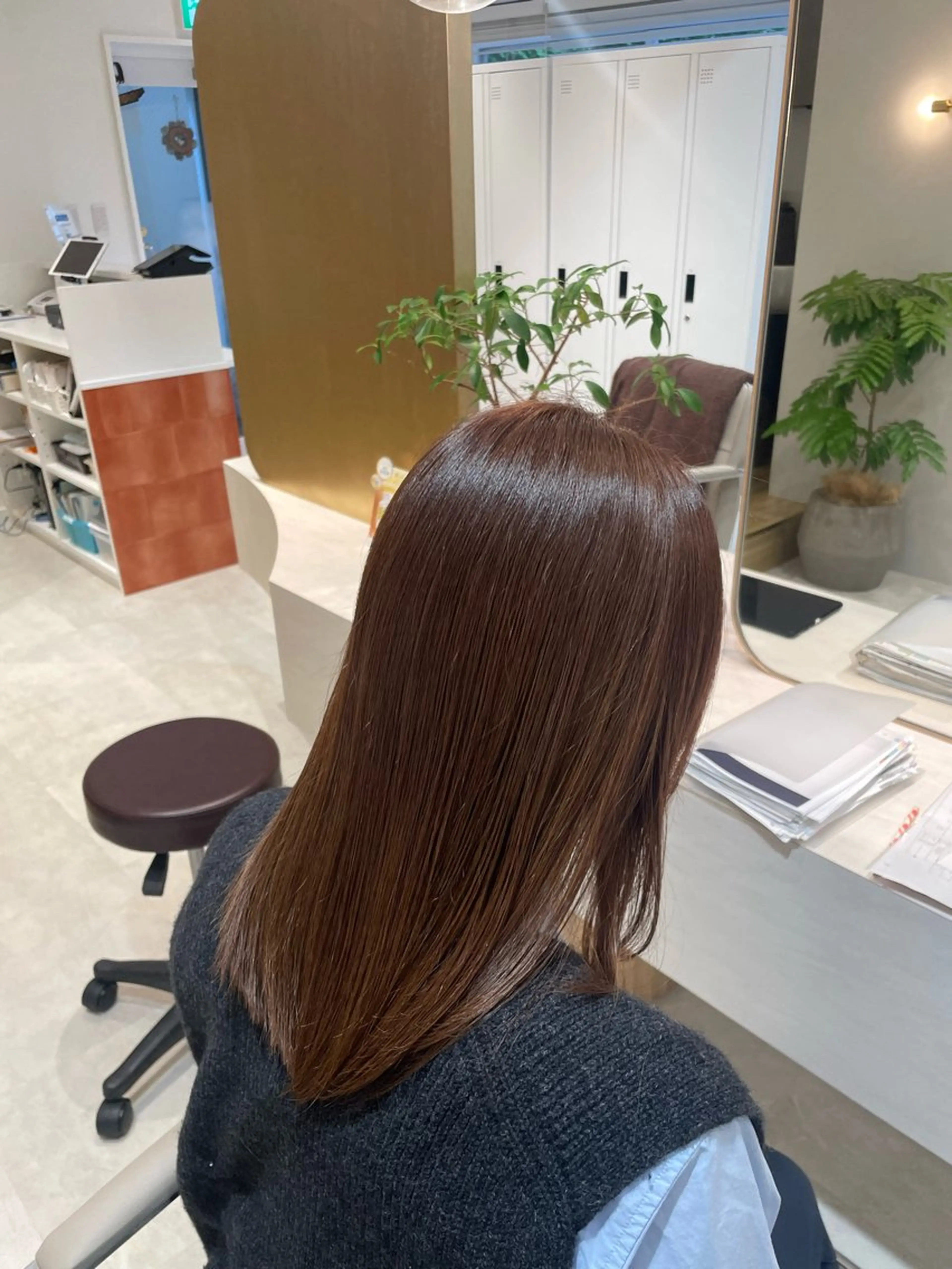 セミロング 🤍恵比寿/透明感/ 小顔カット🤍アズサのヘアスタイル