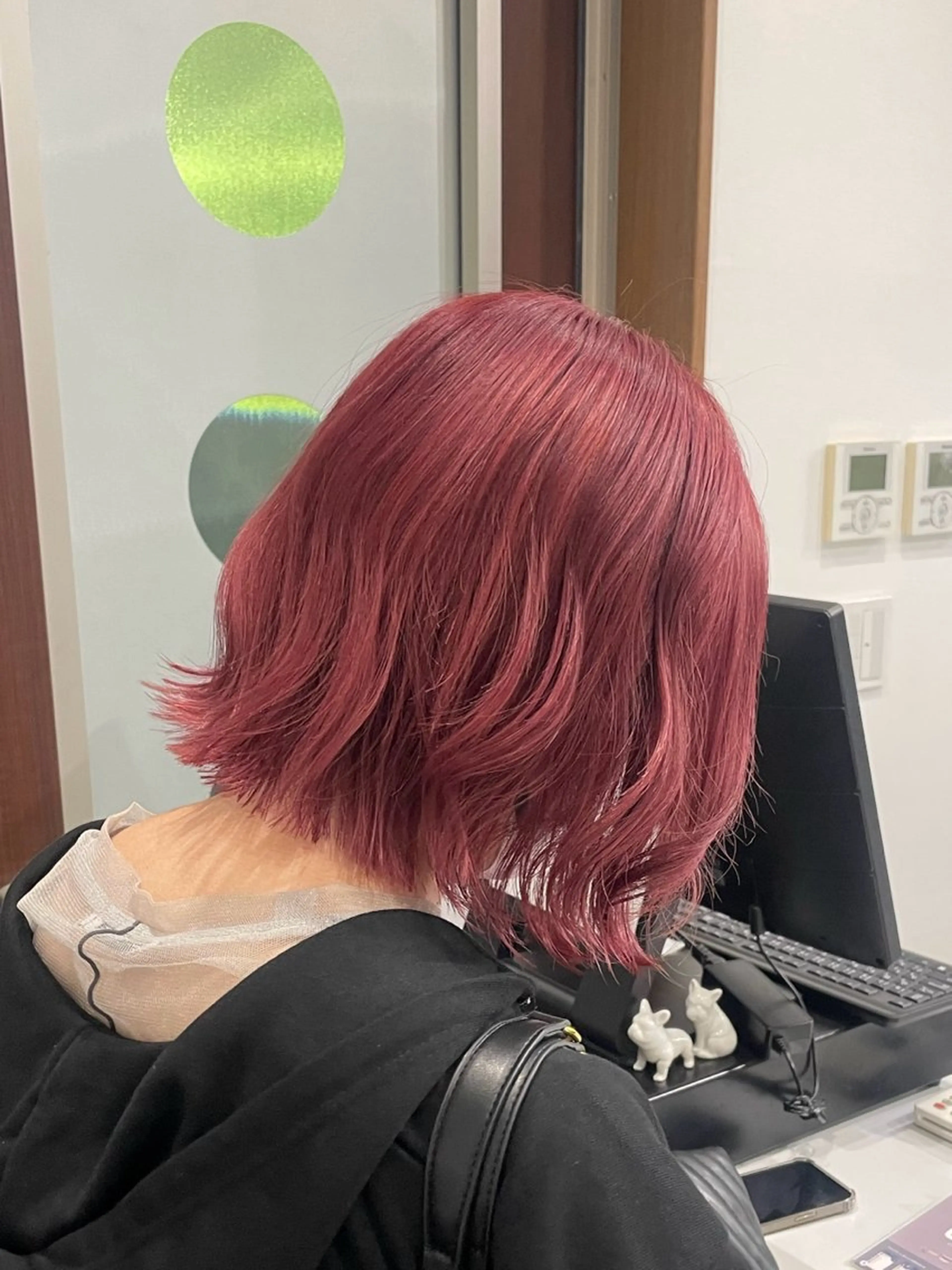 ショート カラー ブリーチ レッドカラー ブリーチカラー 🎀ヒナ/トモカ🎀のヘアスタイル