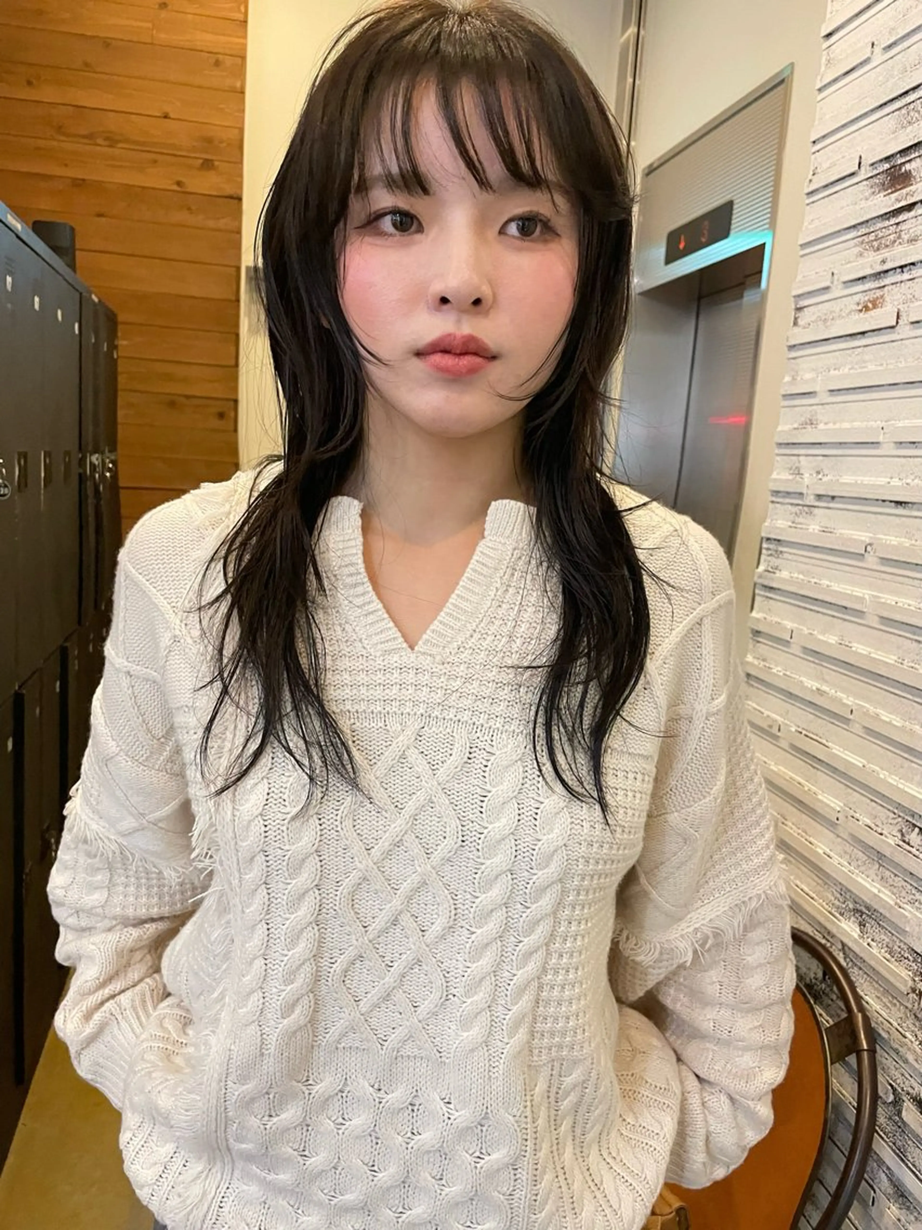 ロング ハイレイヤー レイヤーカット ロング カット 熊崎 葵のヘアスタイル