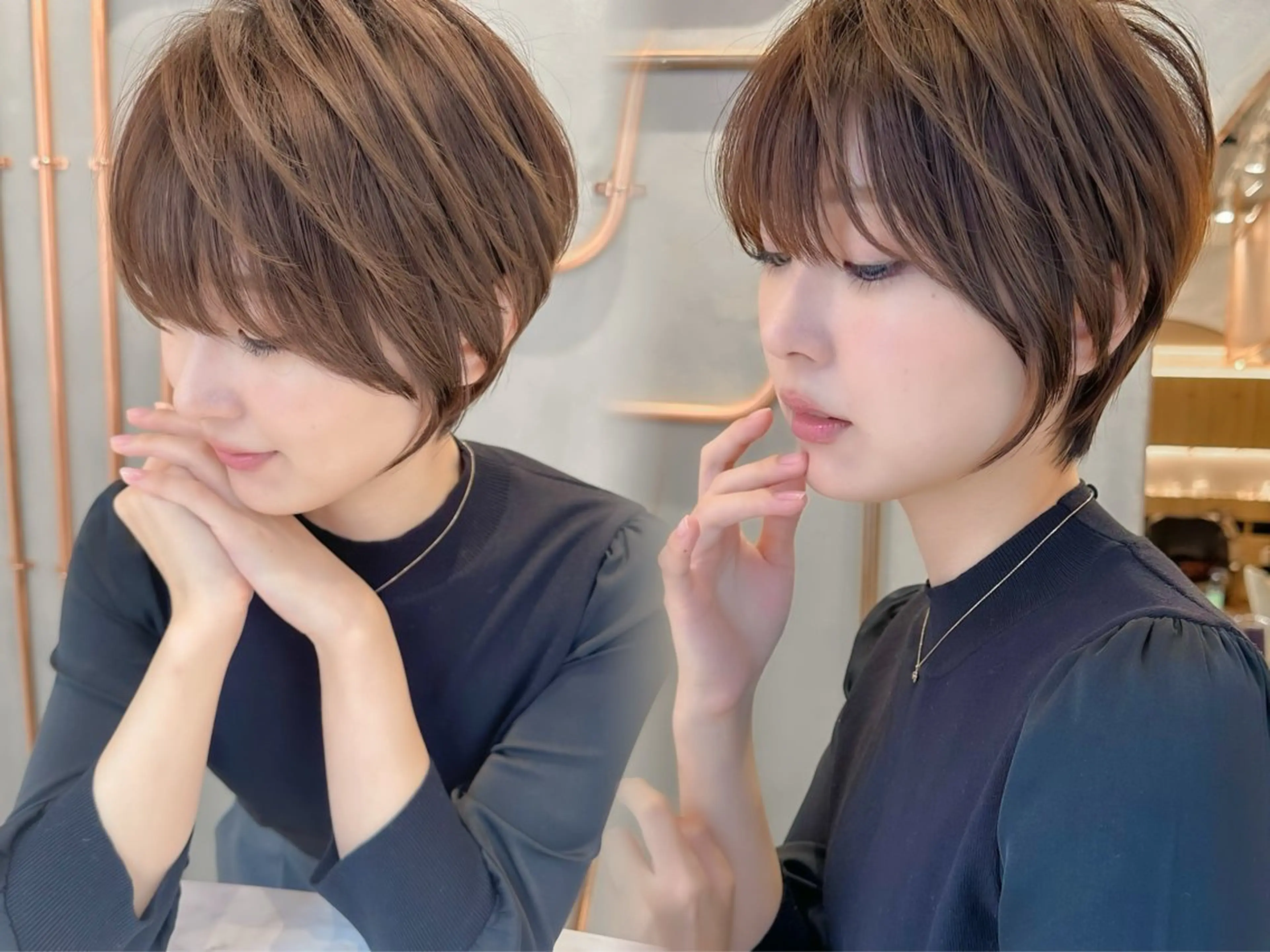 ショート カラー カット ヘアカラー トリートメント ボブ/ショート/ 縮毛矯正⚜️工藤昴のヘアスタイル