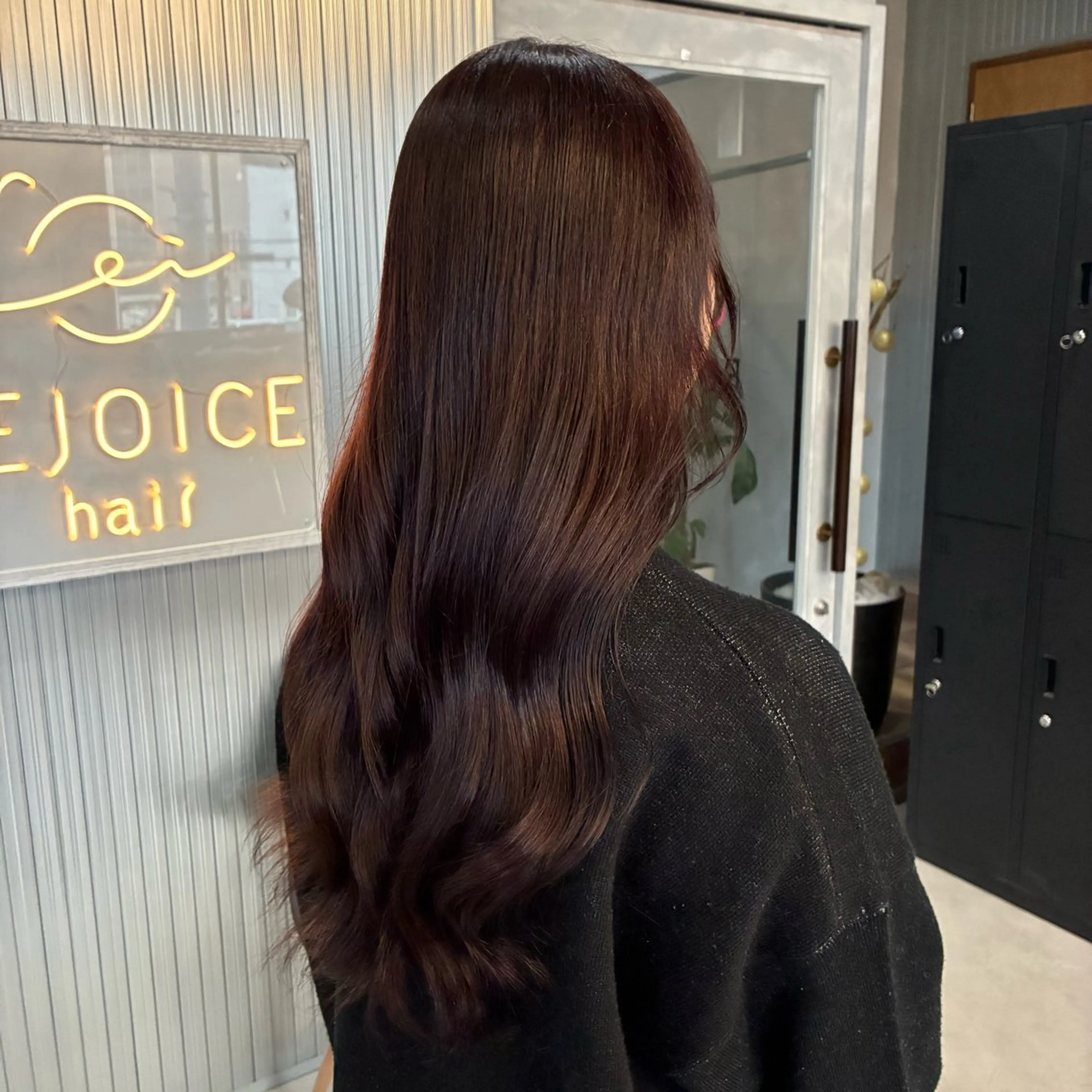 ロング ピンクブラウン ヘアカラー トリートメント Saya/透明感/ カラーリストのヘアスタイル